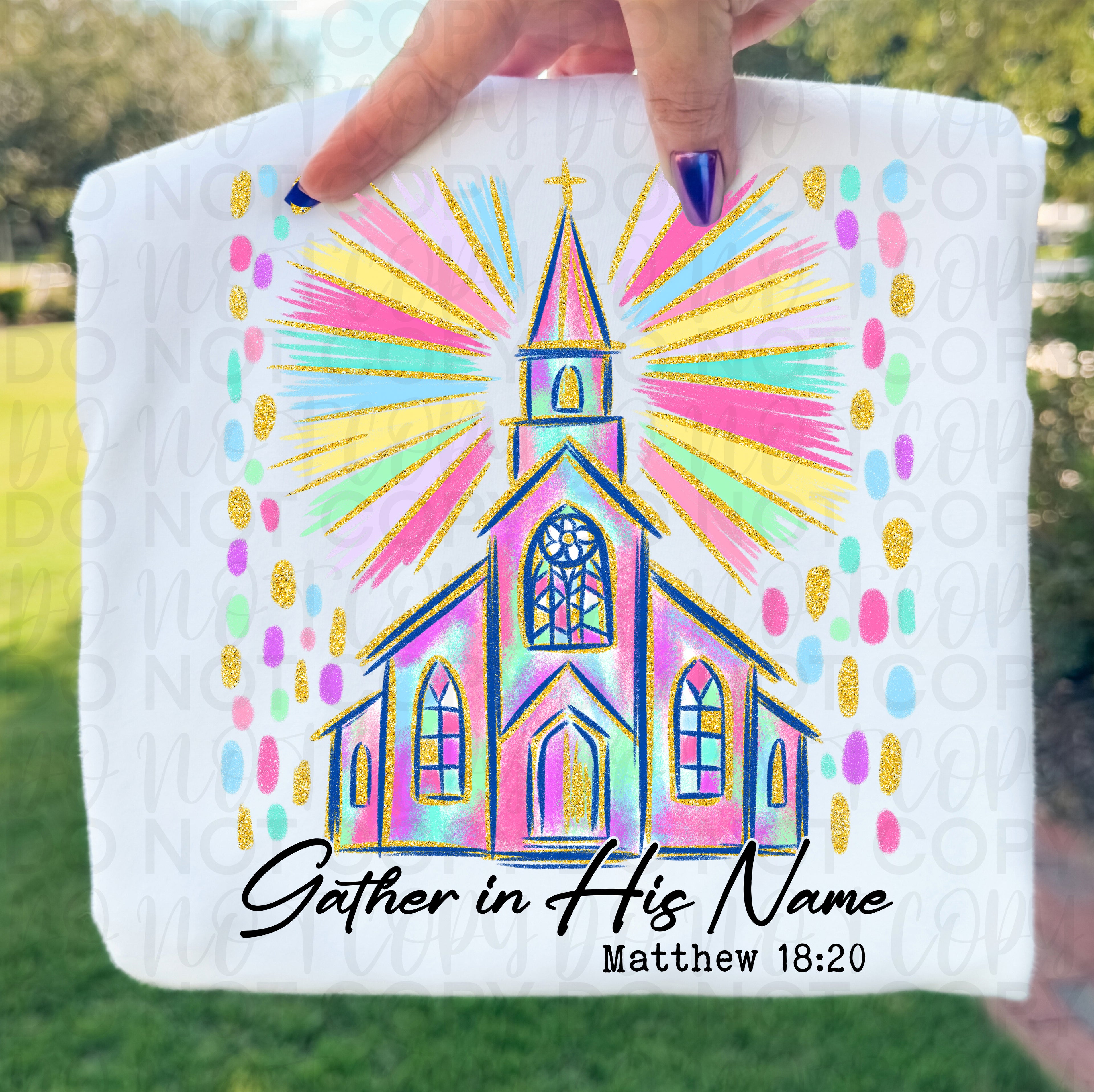 Gather in His Name Christian PNG