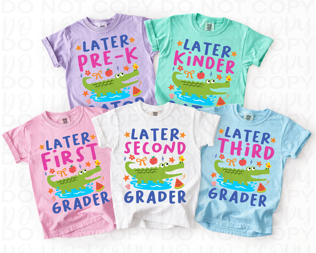 Later Gator GIRL AND BOY Prek - 5th Grade Level Bundle