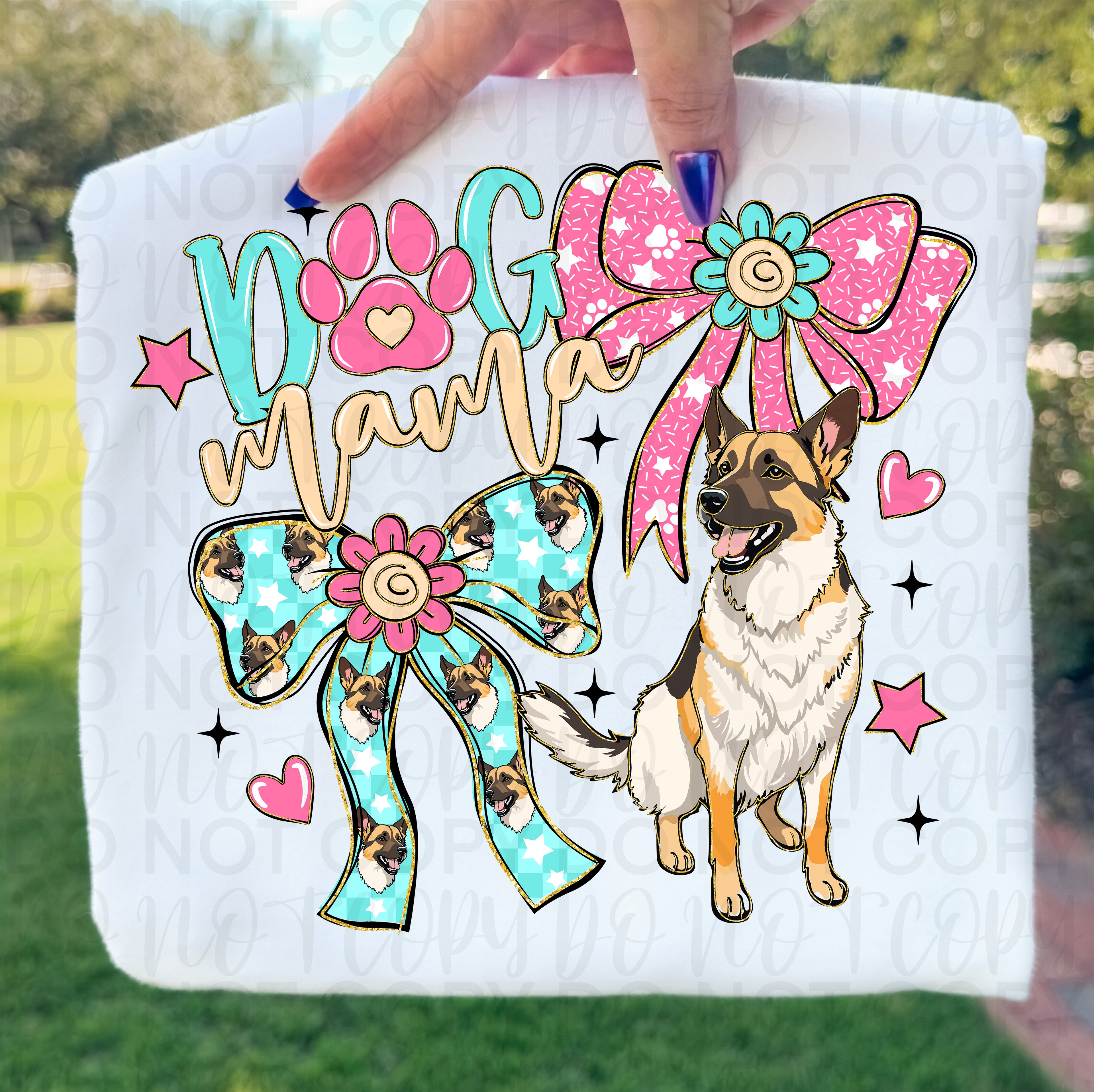 Dog Mama German Shepherd PNG