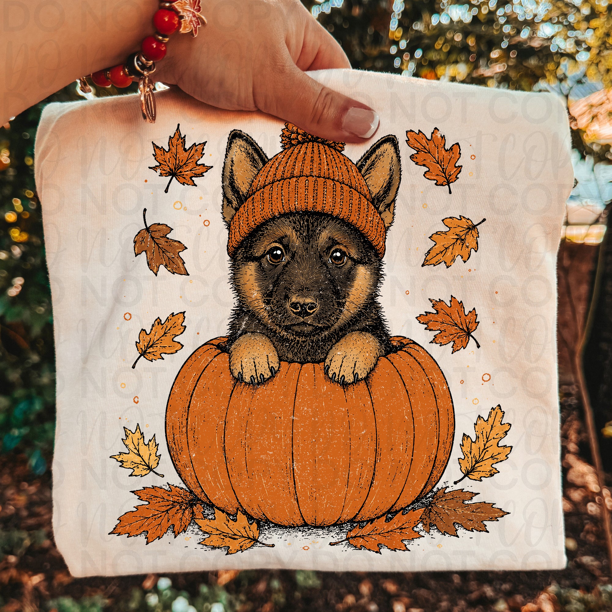 Fall German Shepherd Pumpkin PNG