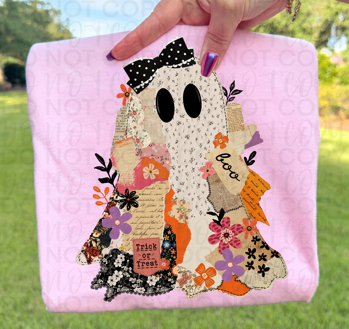 Scrapbook Ghost Collage PNG