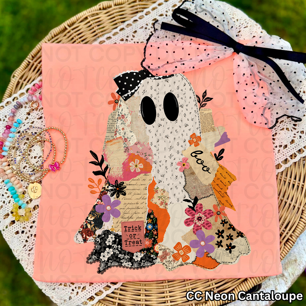 Scrapbook Ghost Collage PNG
