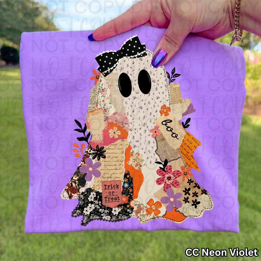Scrapbook Ghost Collage PNG