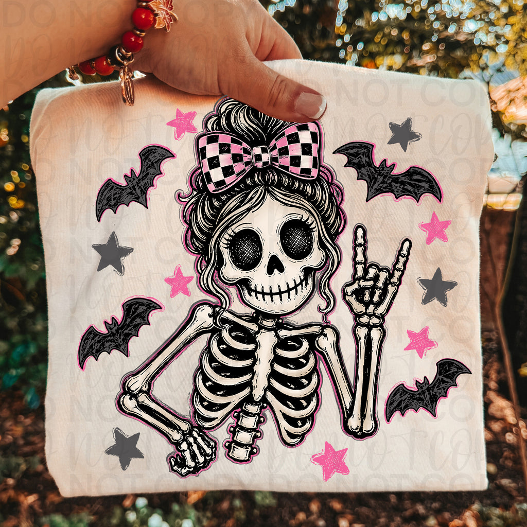 Girl Halloween Skeleton PNG