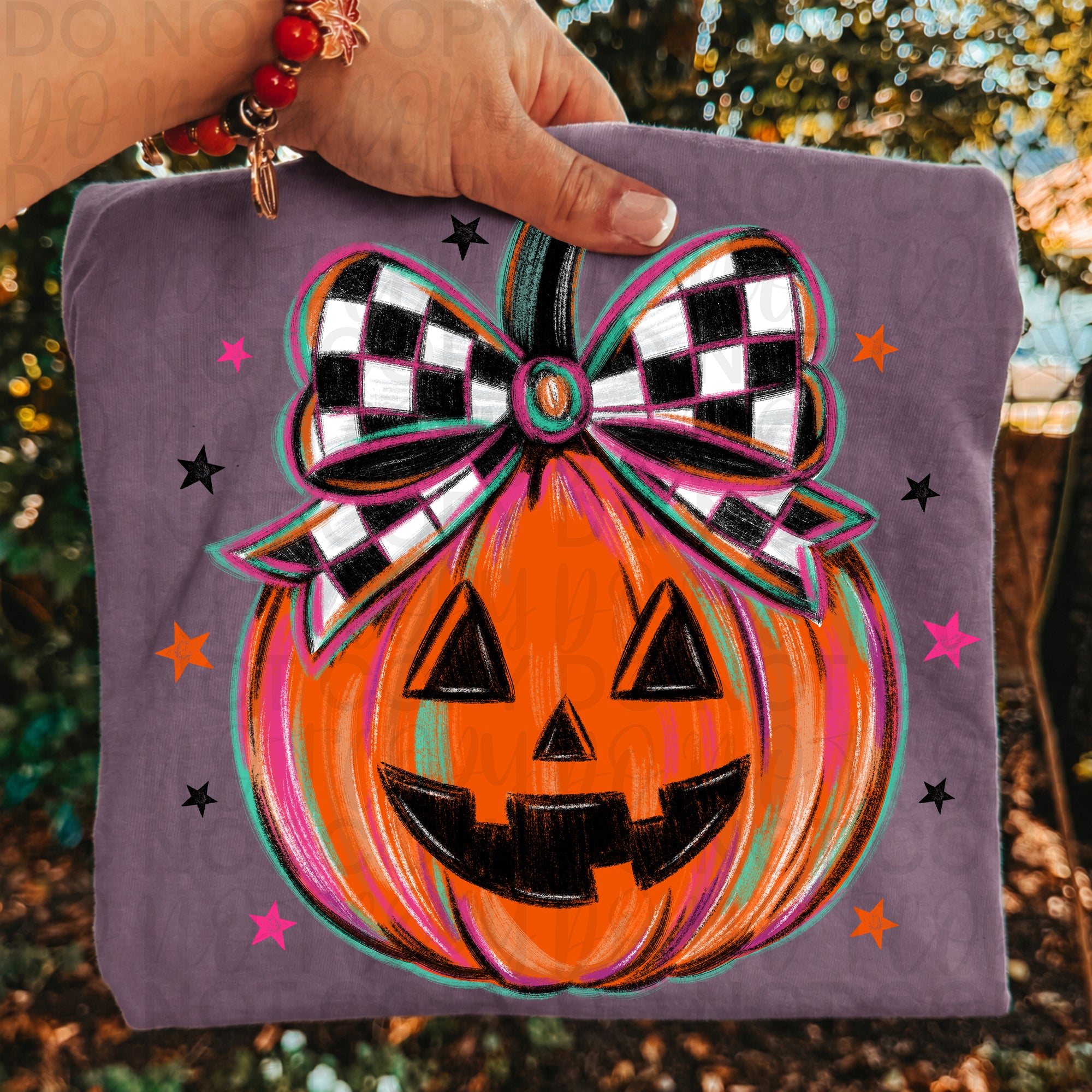 Checker Halloween Pumpkin PNG