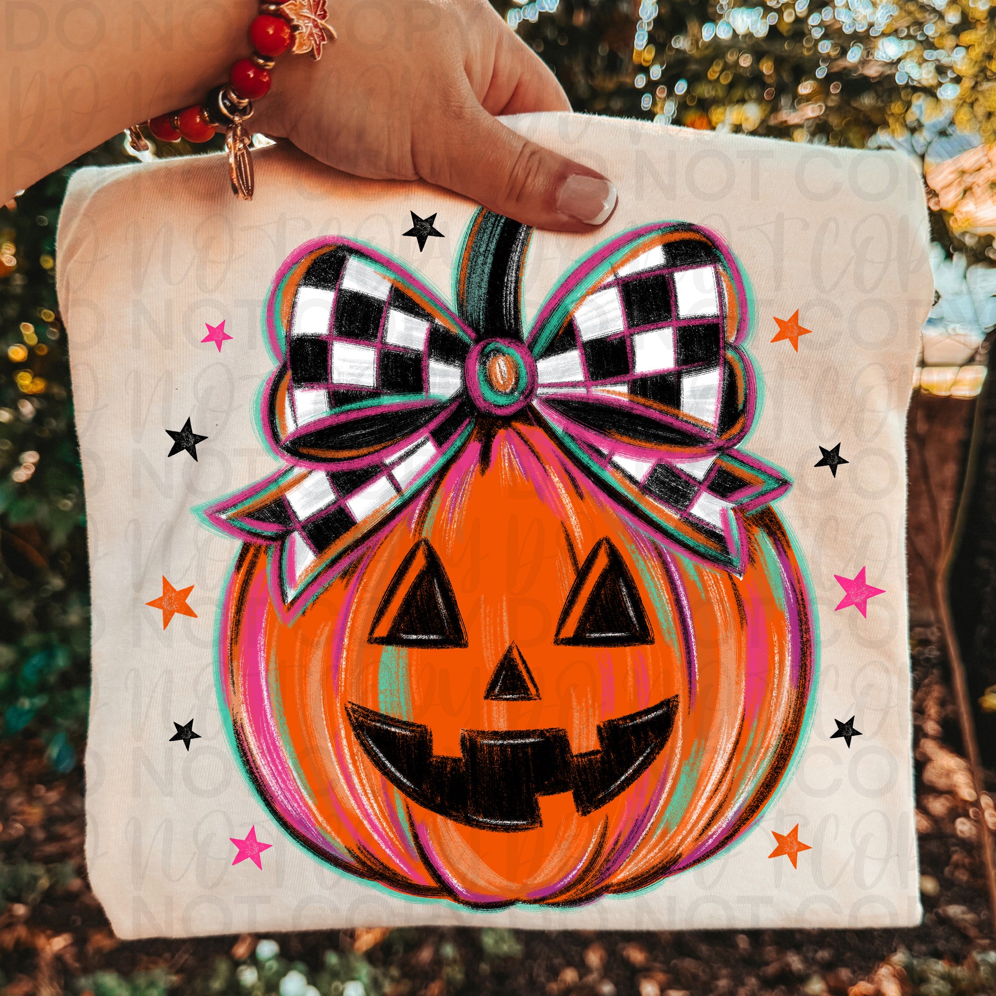 Checker Halloween Pumpkin PNG