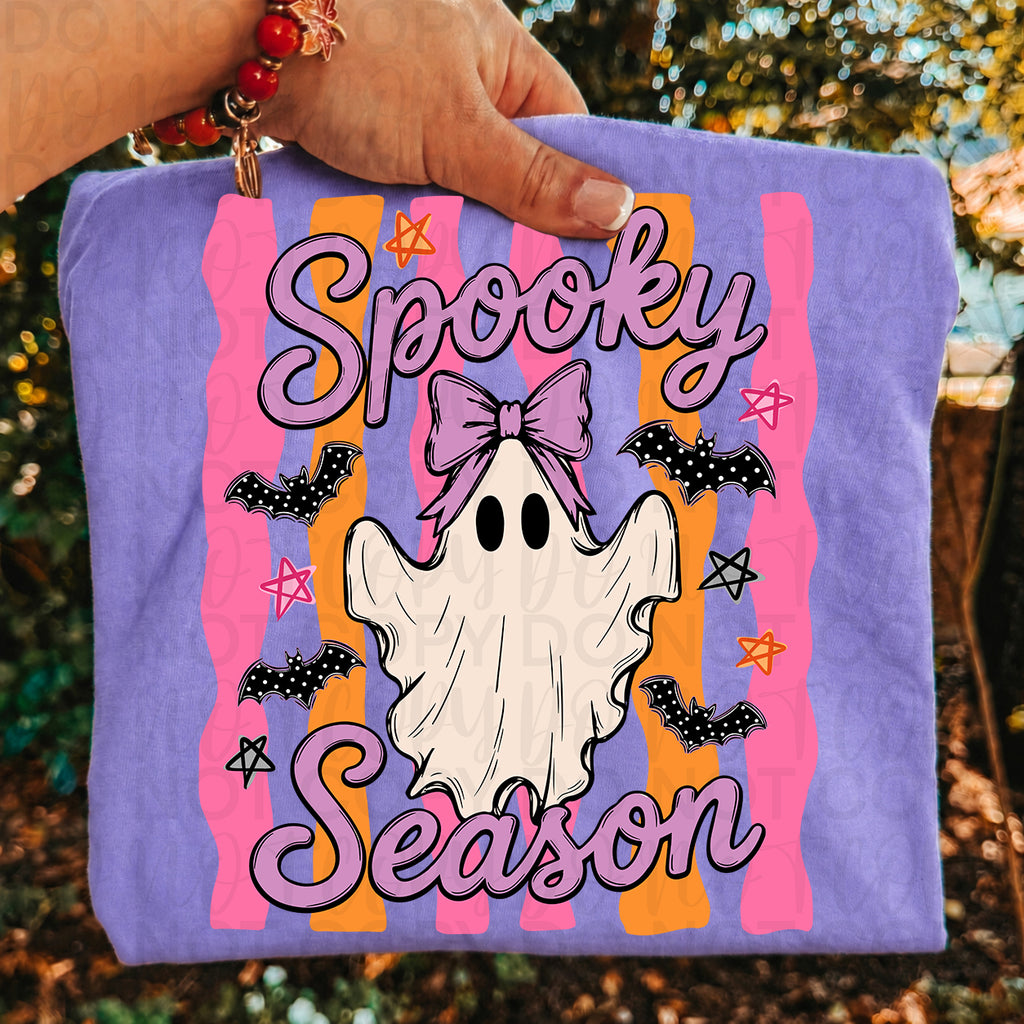Preppy Spooky Season Ghost PNG
