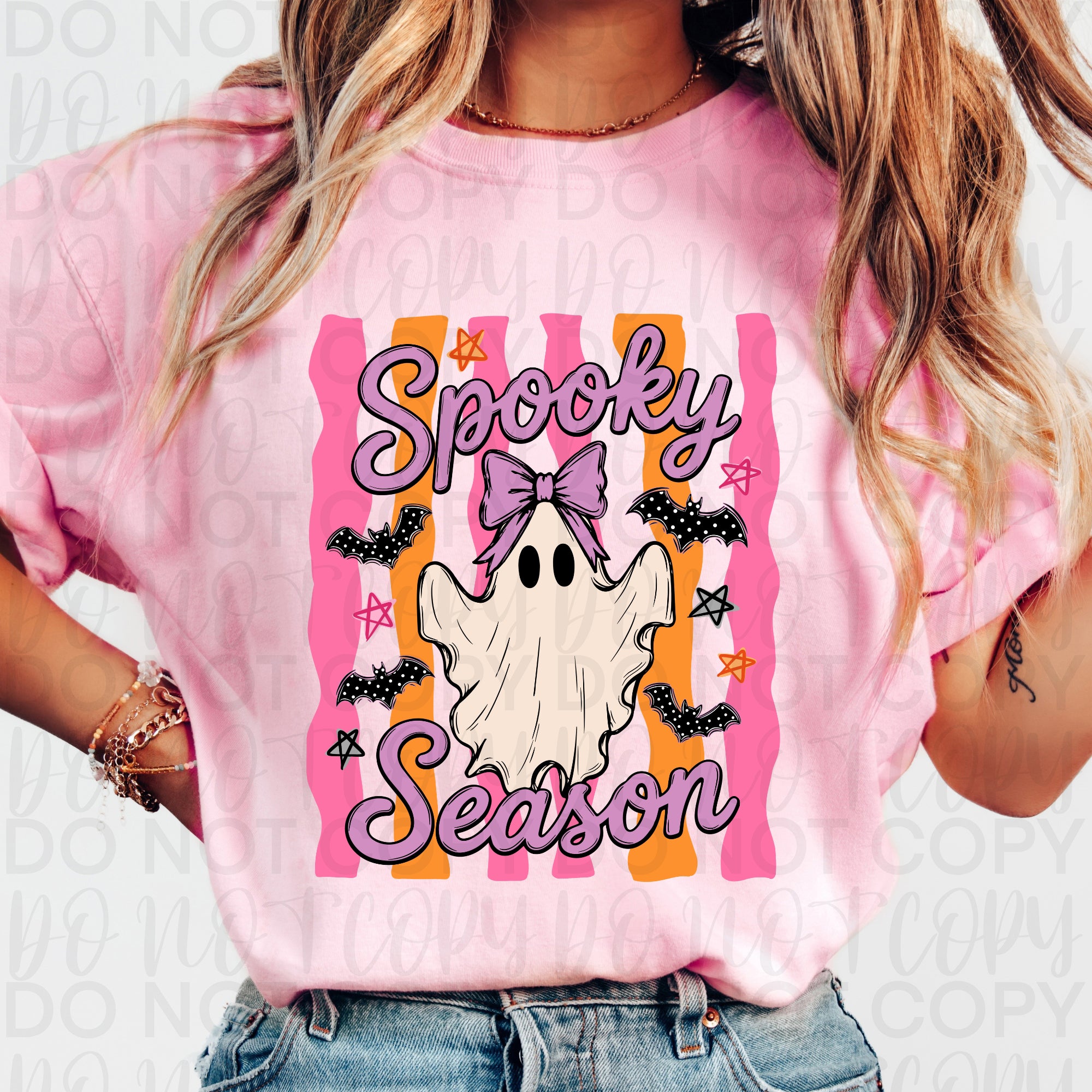 Preppy Spooky Season Ghost PNG