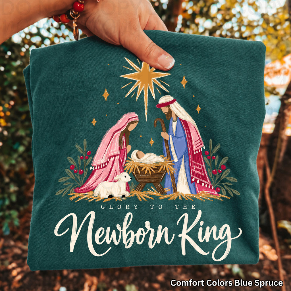 Glory to the Newborn King PNG