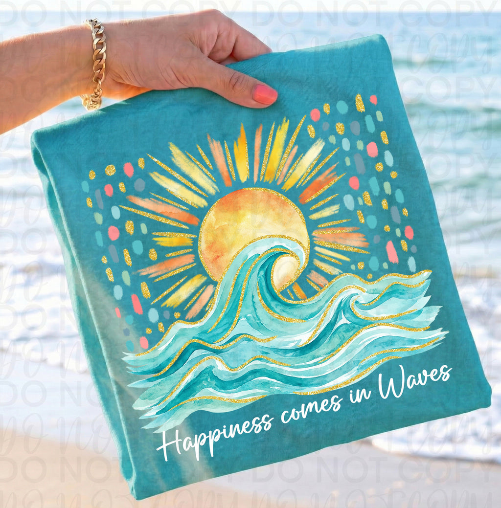Happiness Comes in Wave Beach PNg