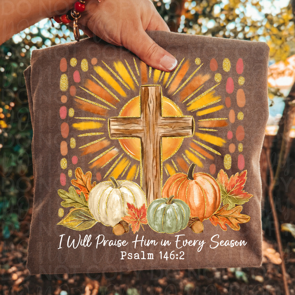 I Will Praise Him Christian Fall PNG