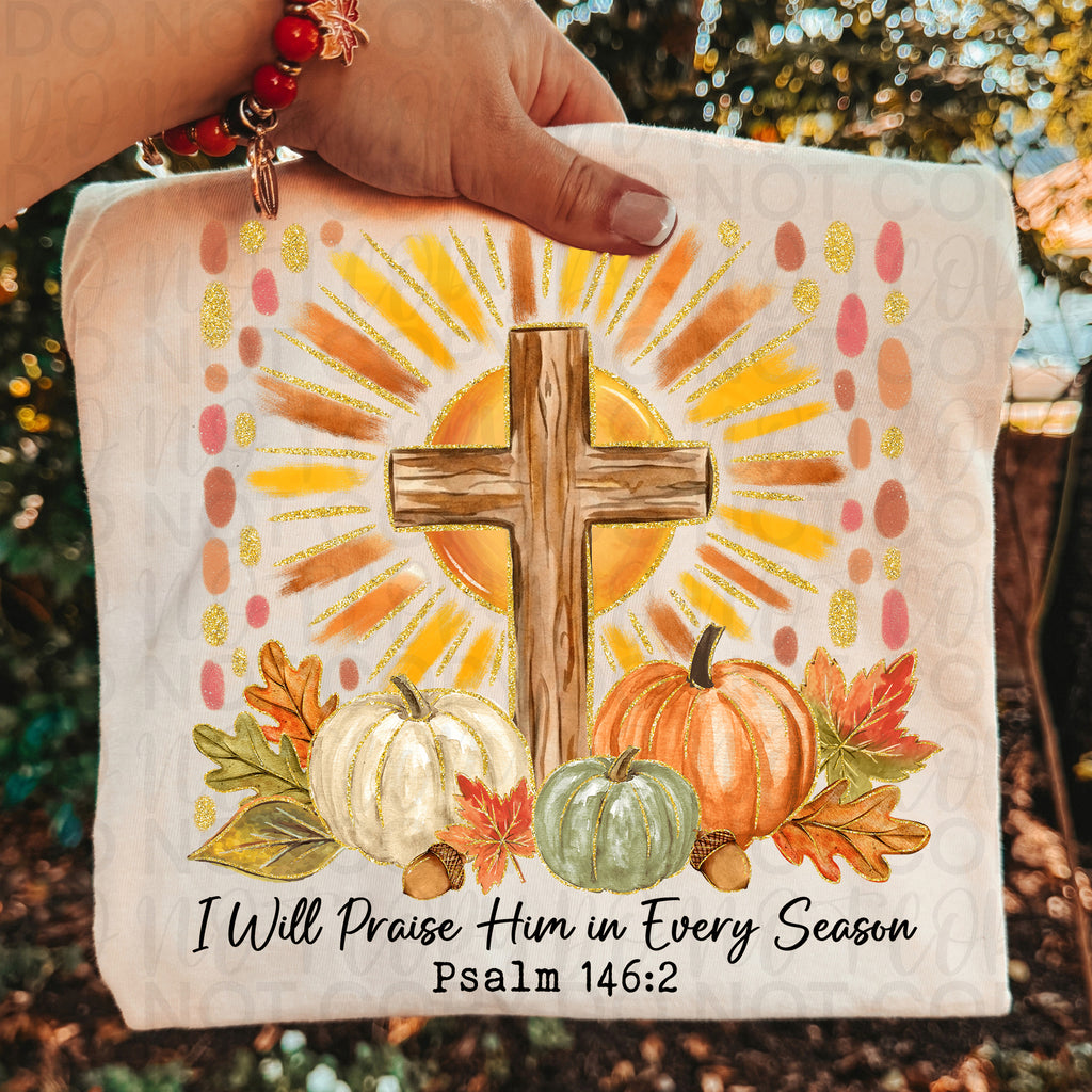 I Will Praise Him Christian Fall PNG