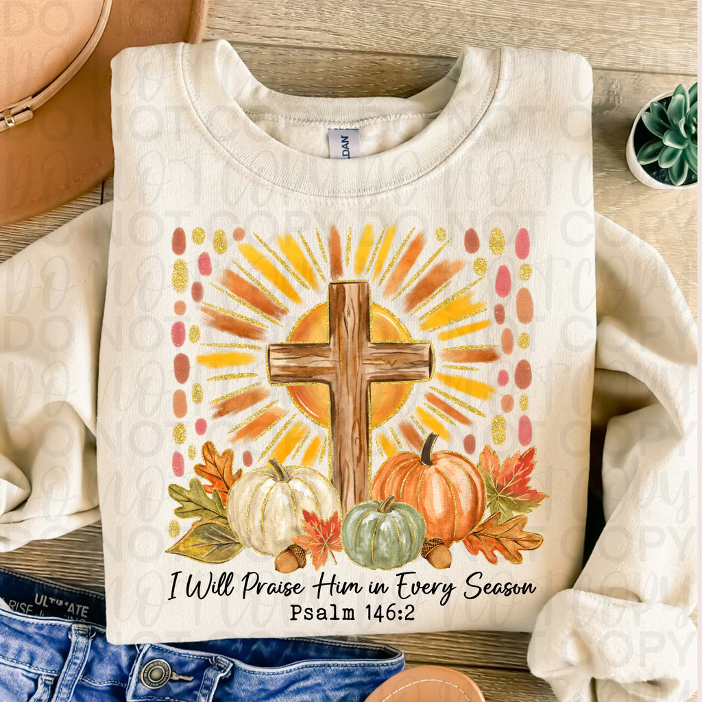 I Will Praise Him Christian Fall PNG