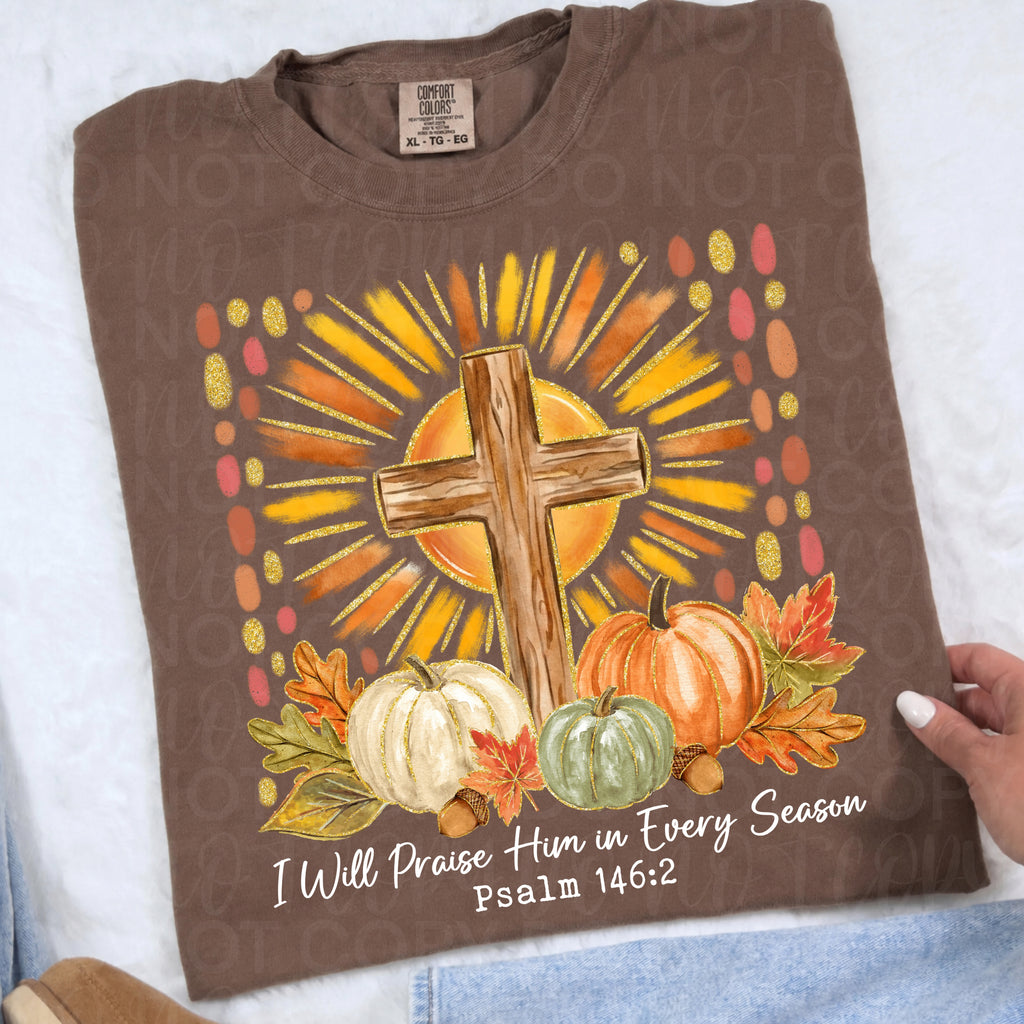 I Will Praise Him Christian Fall PNG