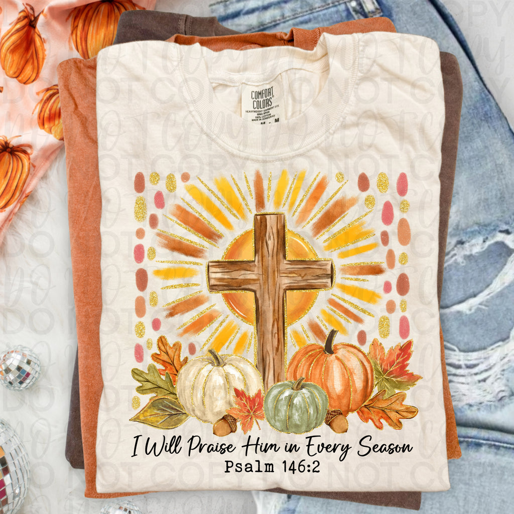 I Will Praise Him Christian Fall PNG
