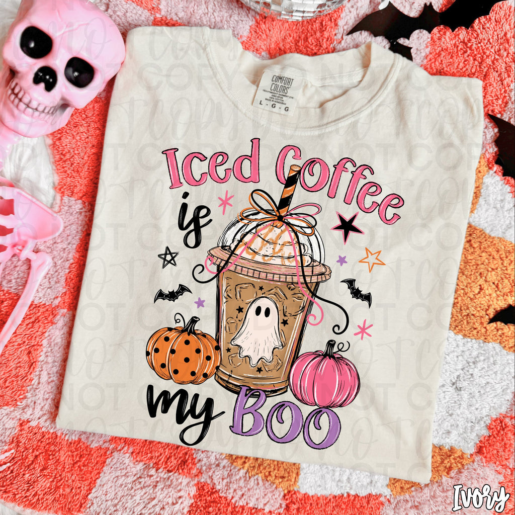 Iced Coffee is My Boo PNG