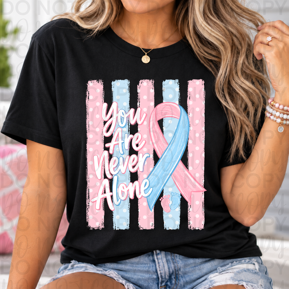 Infant Loss Awareness Stripes PNG