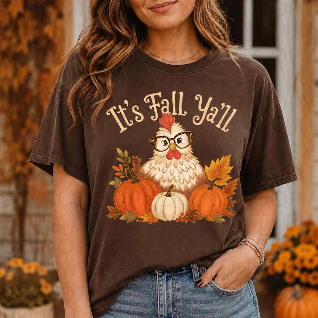 It's Fall Ya'll Chicken PNG