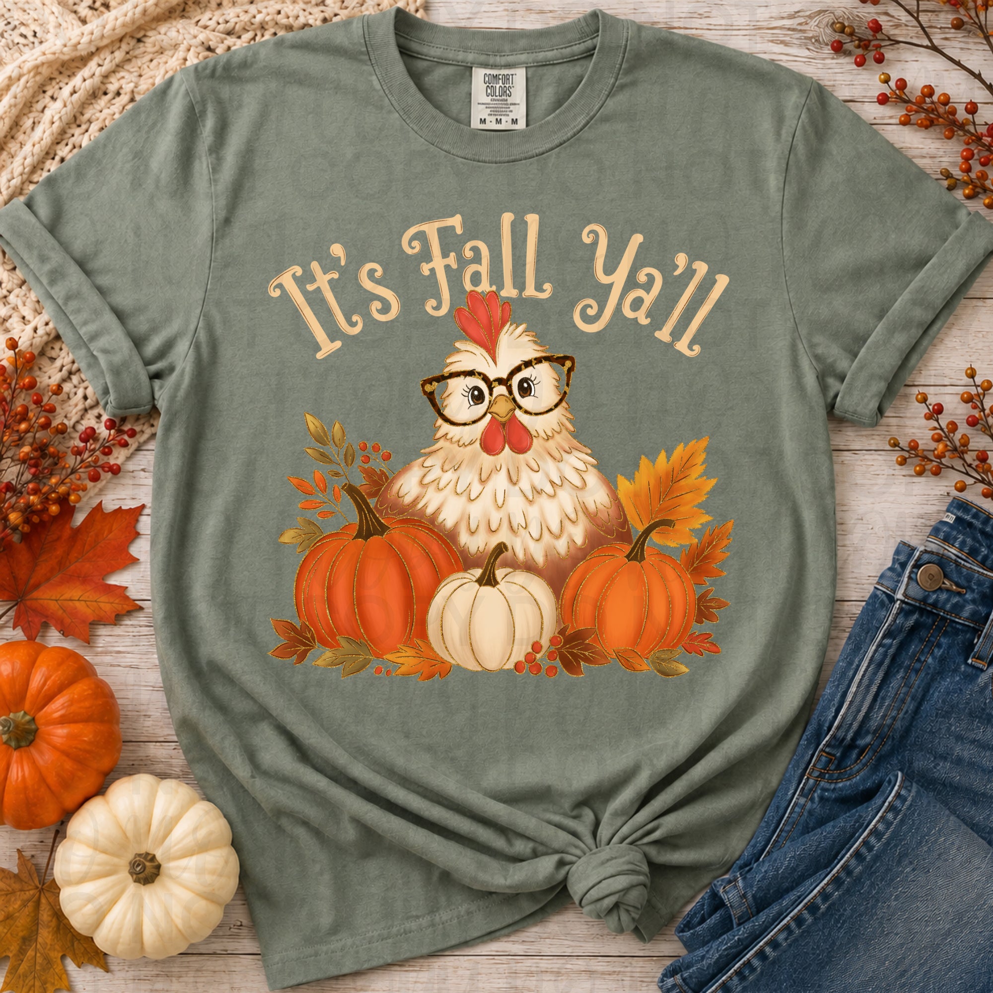 It's Fall Ya'll Chicken PNG