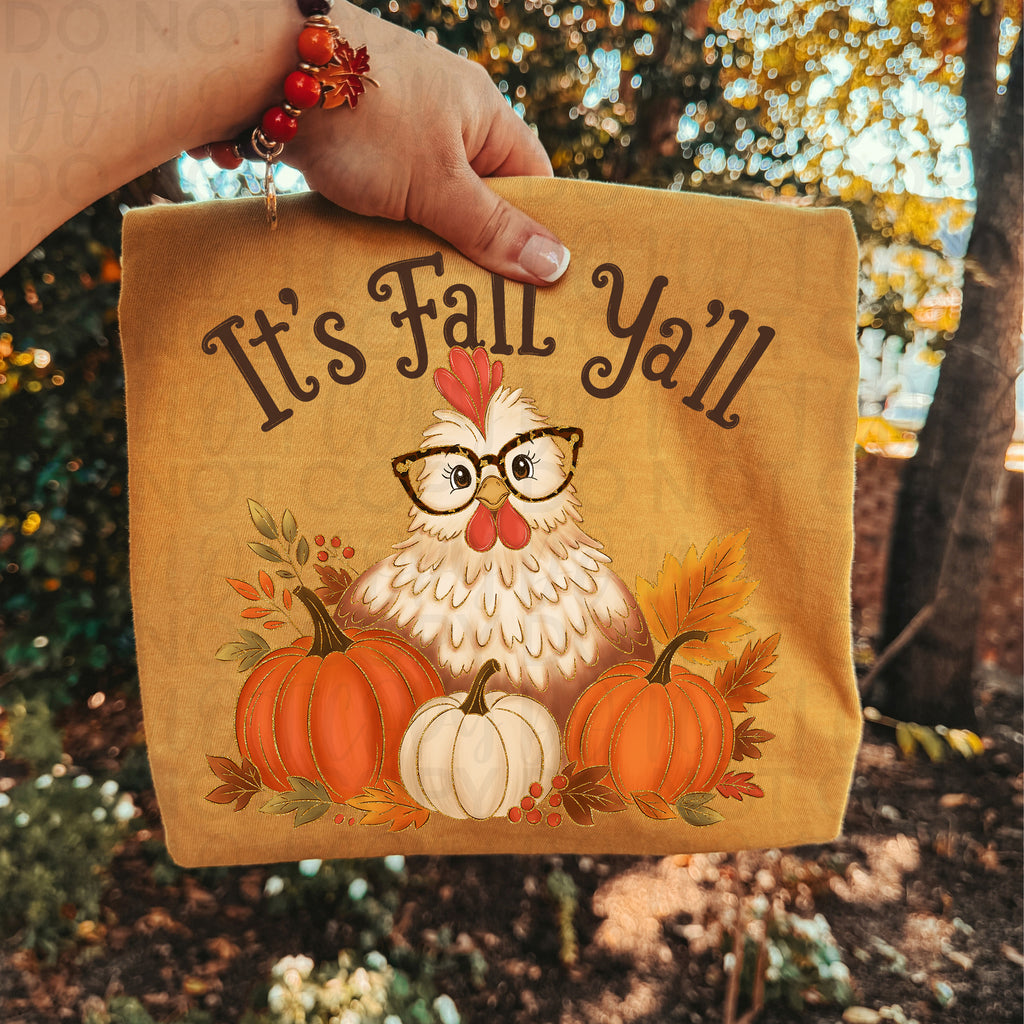 It's Fall Ya'll Chicken PNG