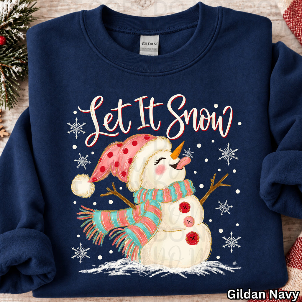 Let it Snow Snowman PNG