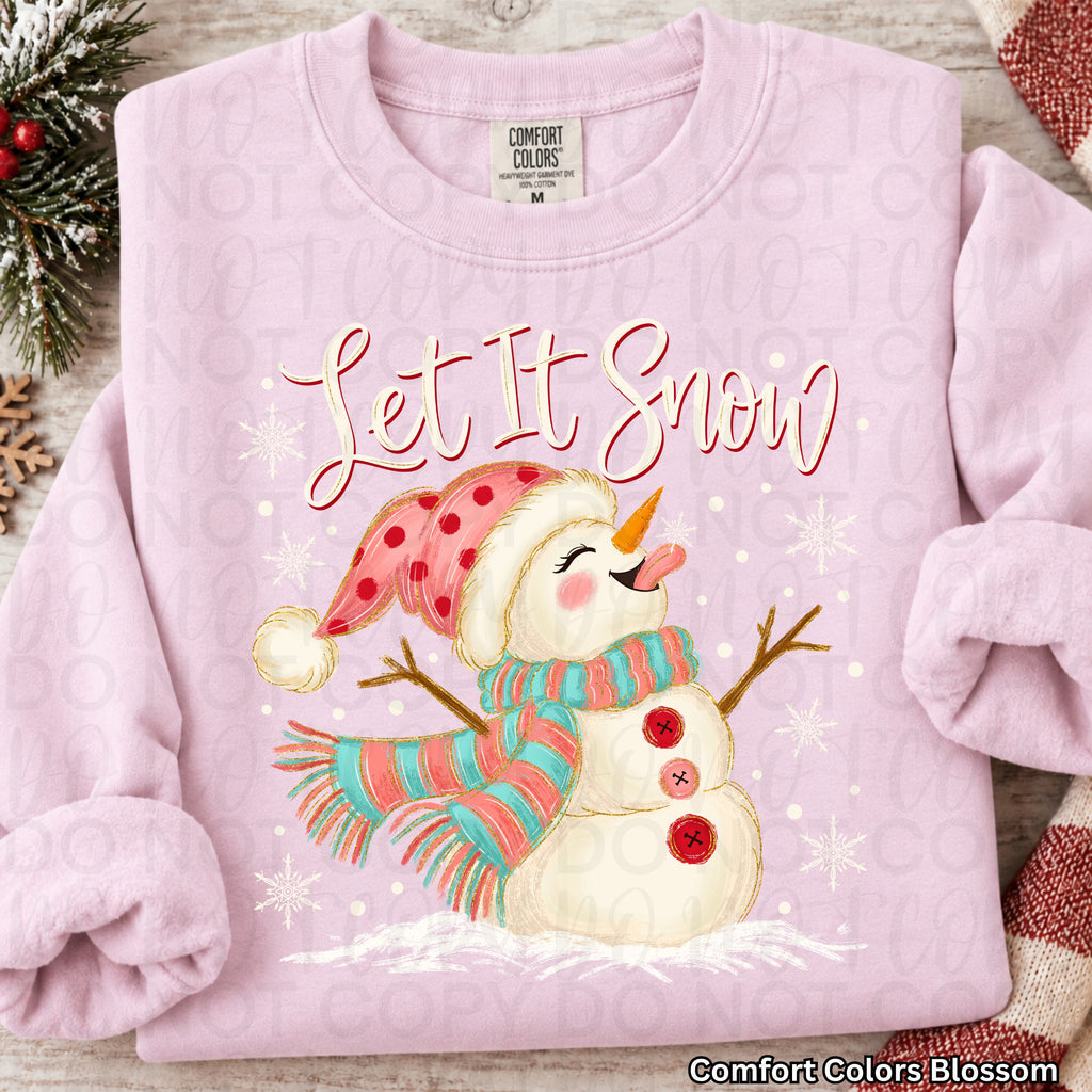 Let it Snow Snowman PNG