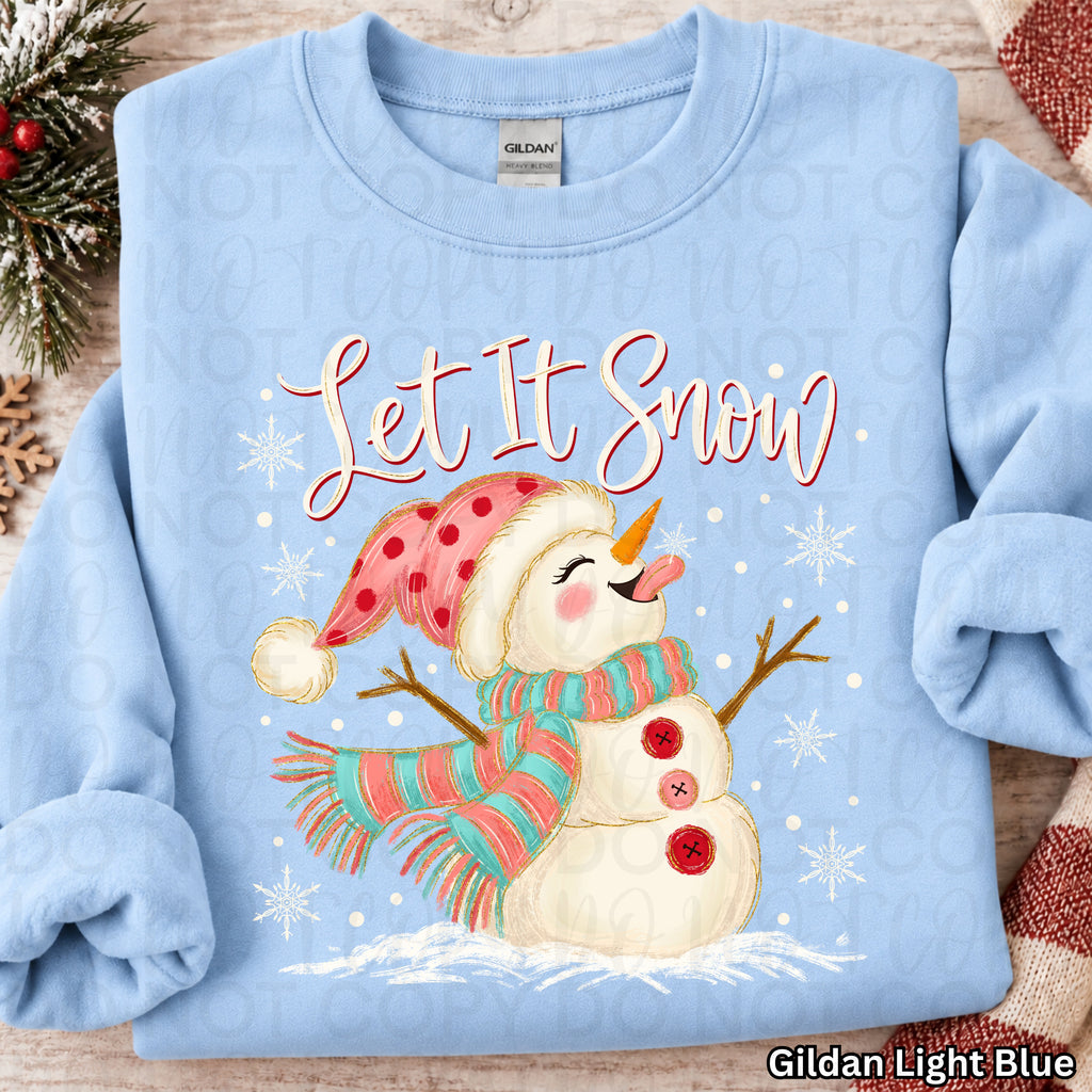 Let it Snow Snowman PNG