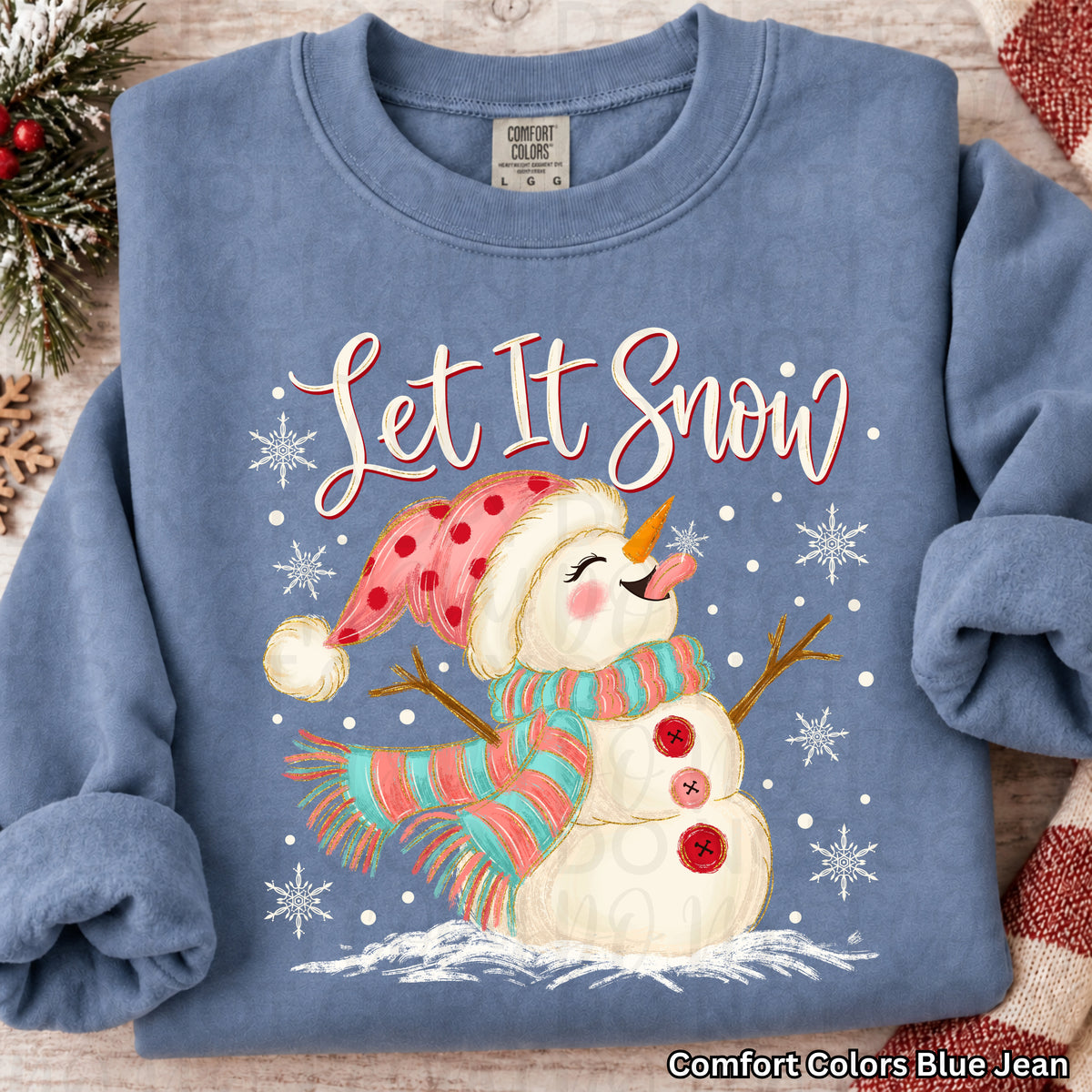 Let it Snow Snowman PNG