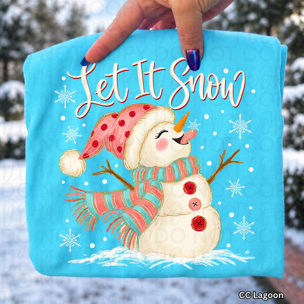 Let it Snow Snowman PNG