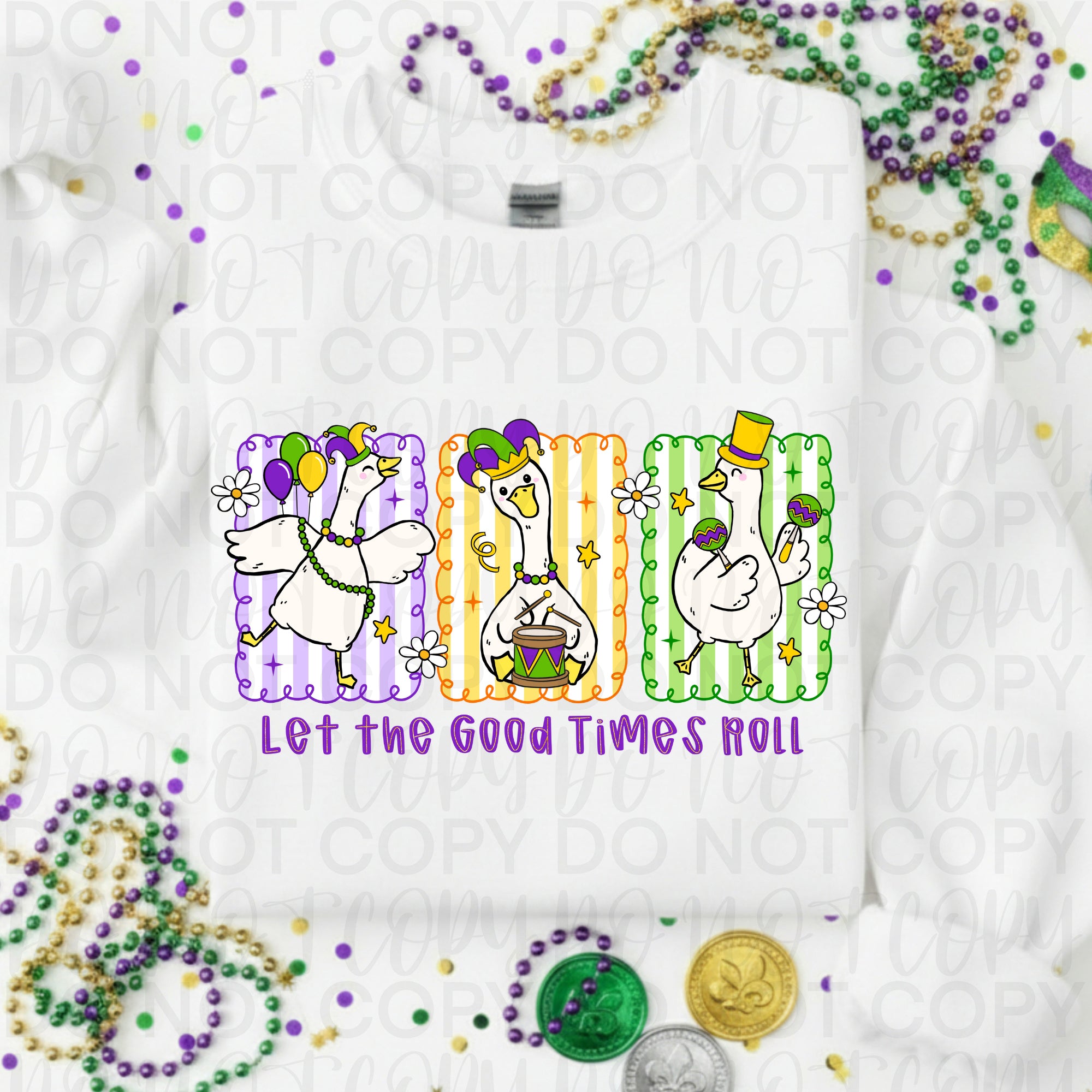 Let The Good Times Roll Mardi Goose PNG