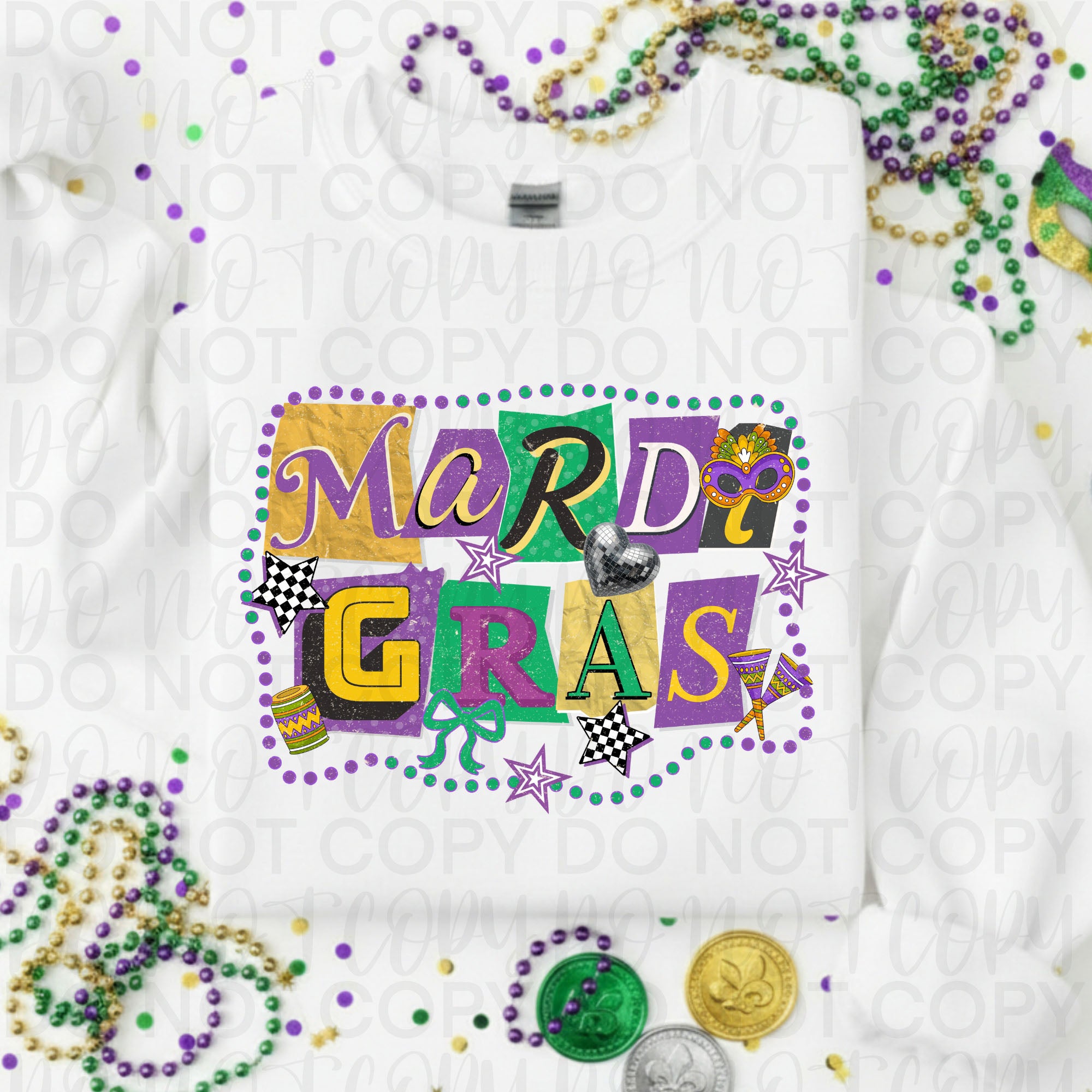 Retro Mardi Gras PNG
