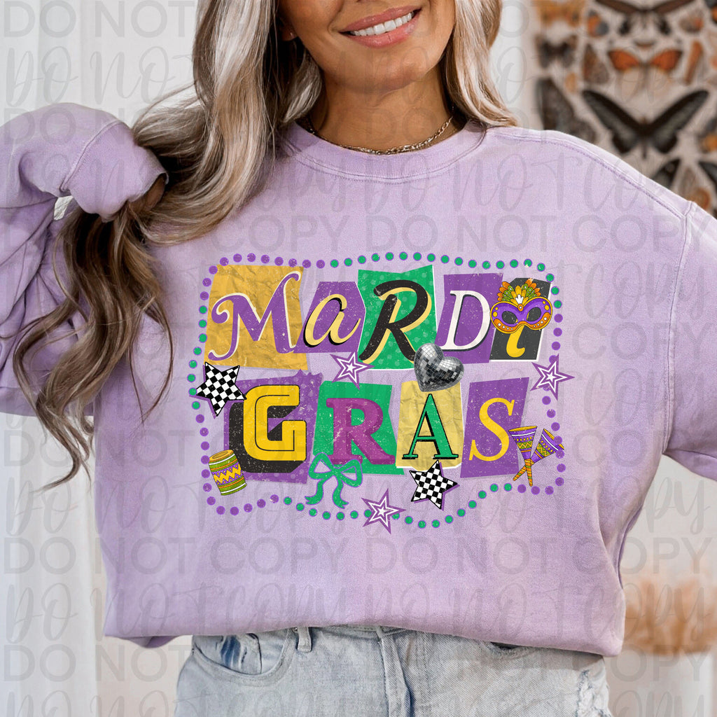 Retro Mardi Gras PNG