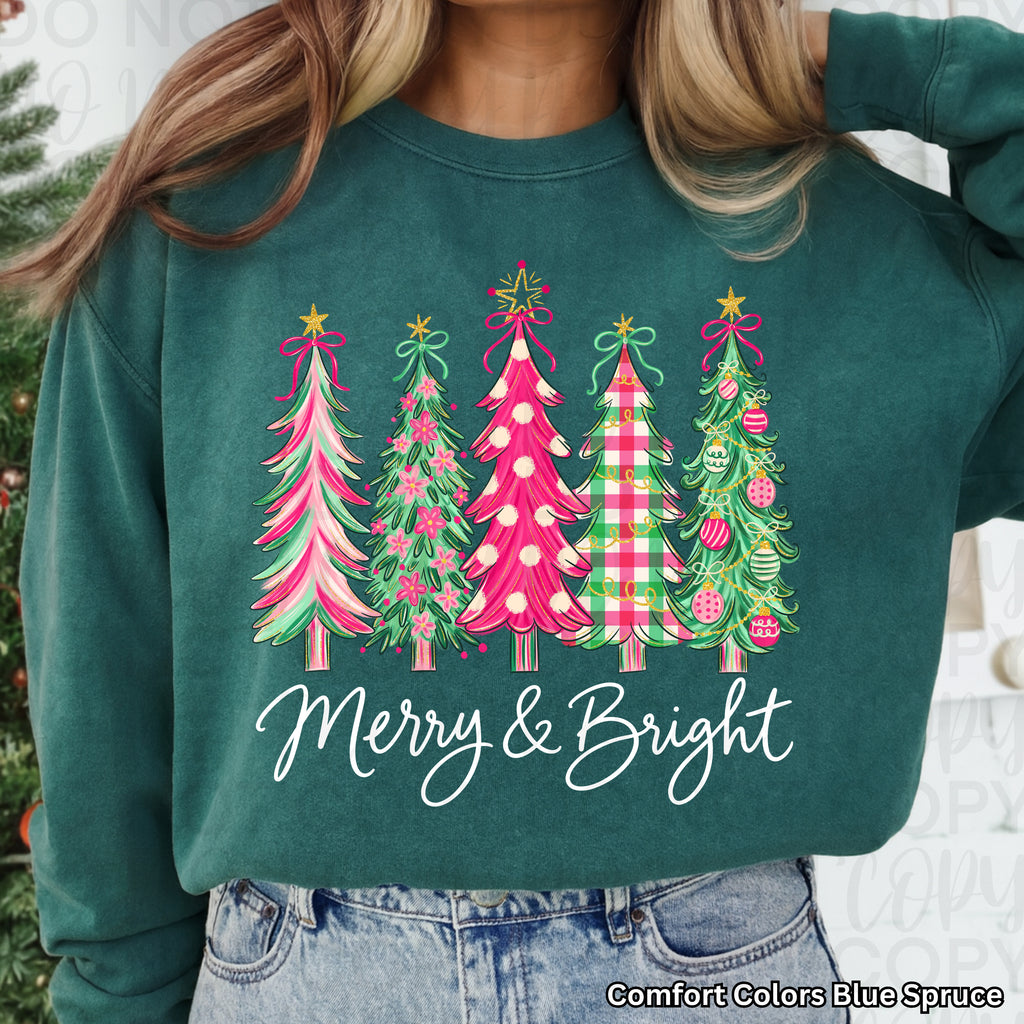 Preppy Christmas Trees PNG