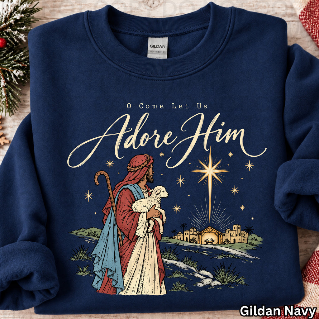 O Come Let Us Adore Him PNG
