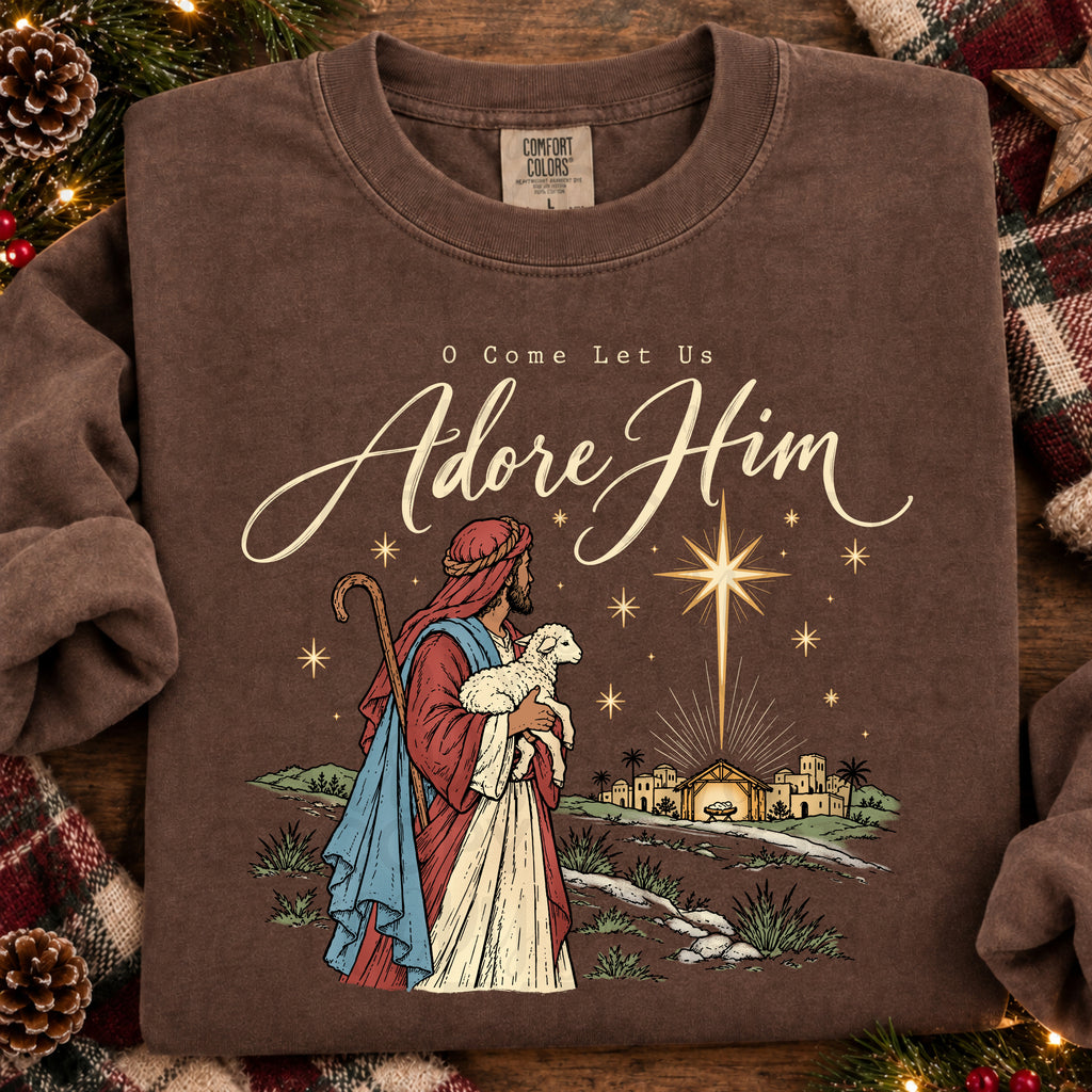 O Come Let Us Adore Him PNG