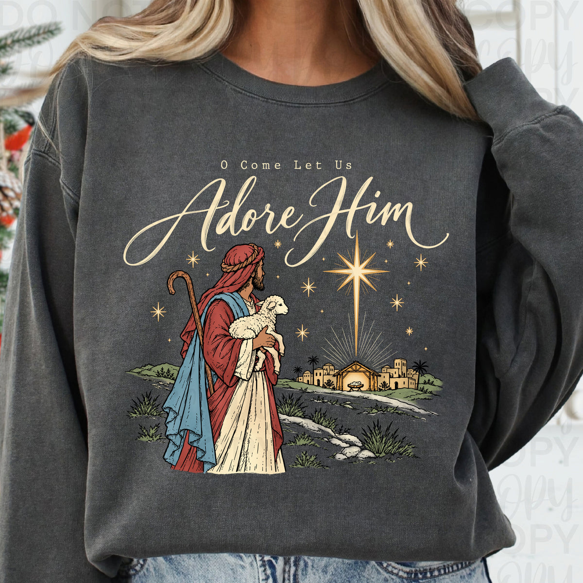O Come Let Us Adore Him PNG