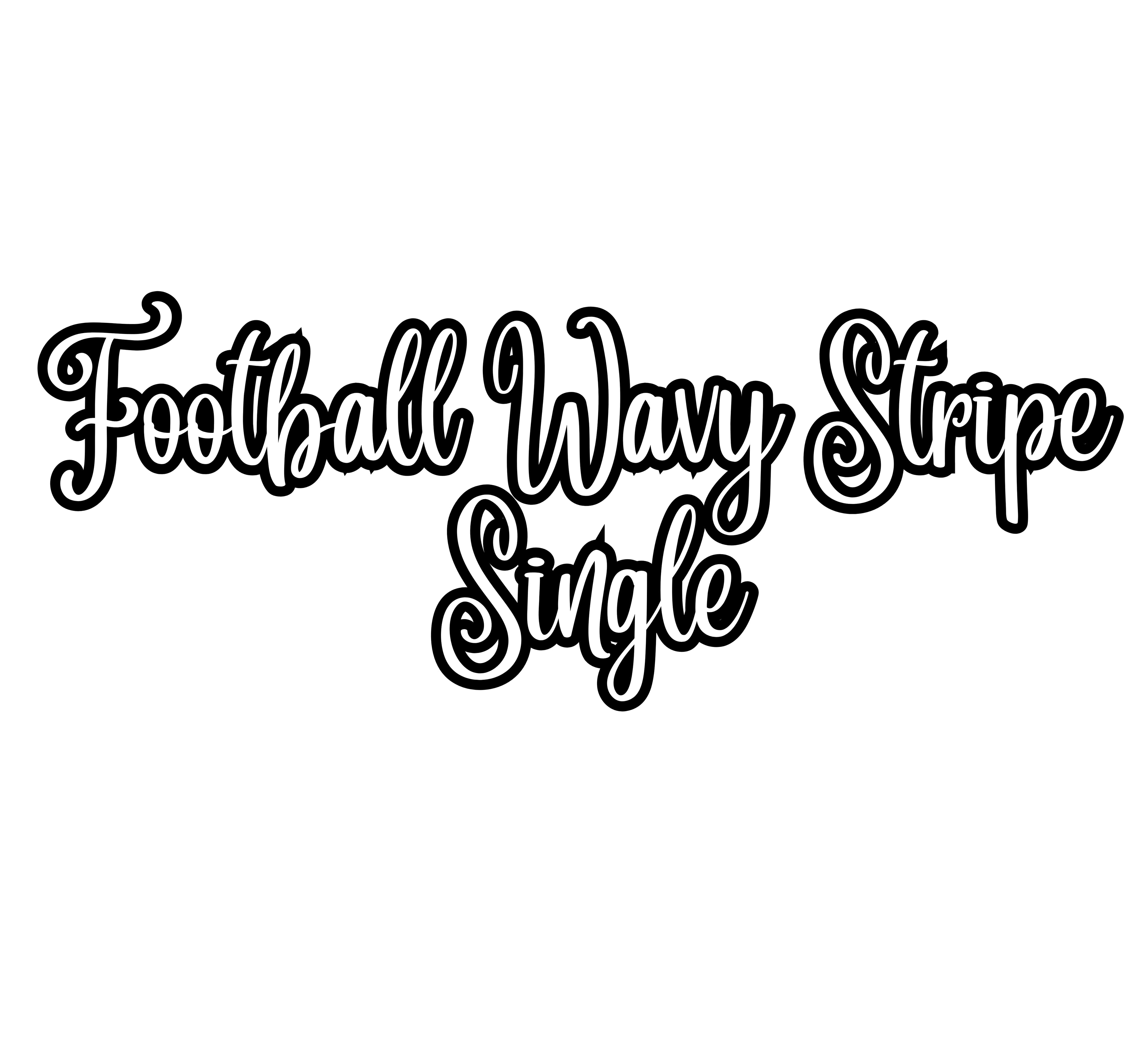 Football Wavy Stripe Single