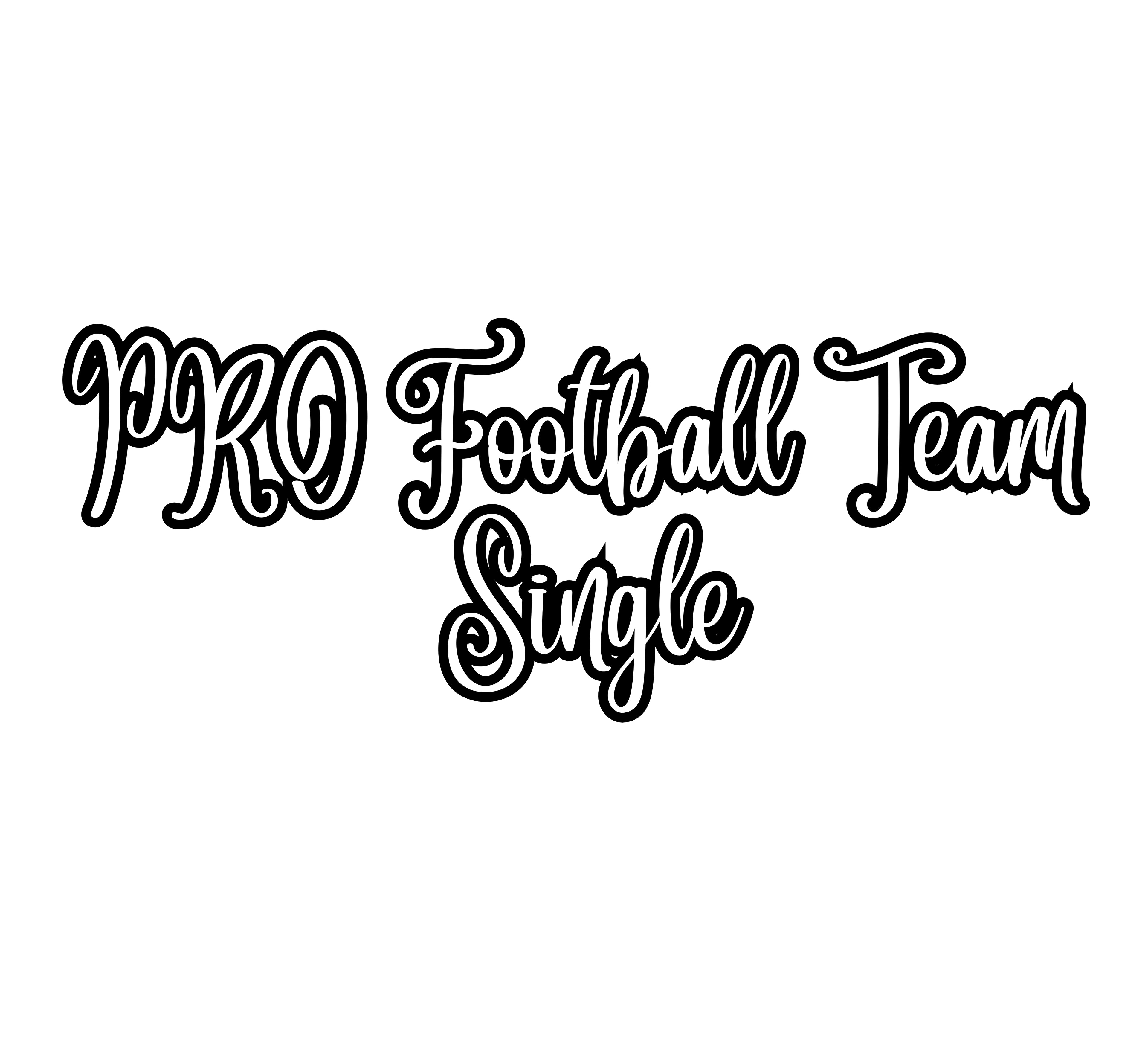 Coquette Bow Pro Football Team SINGLE