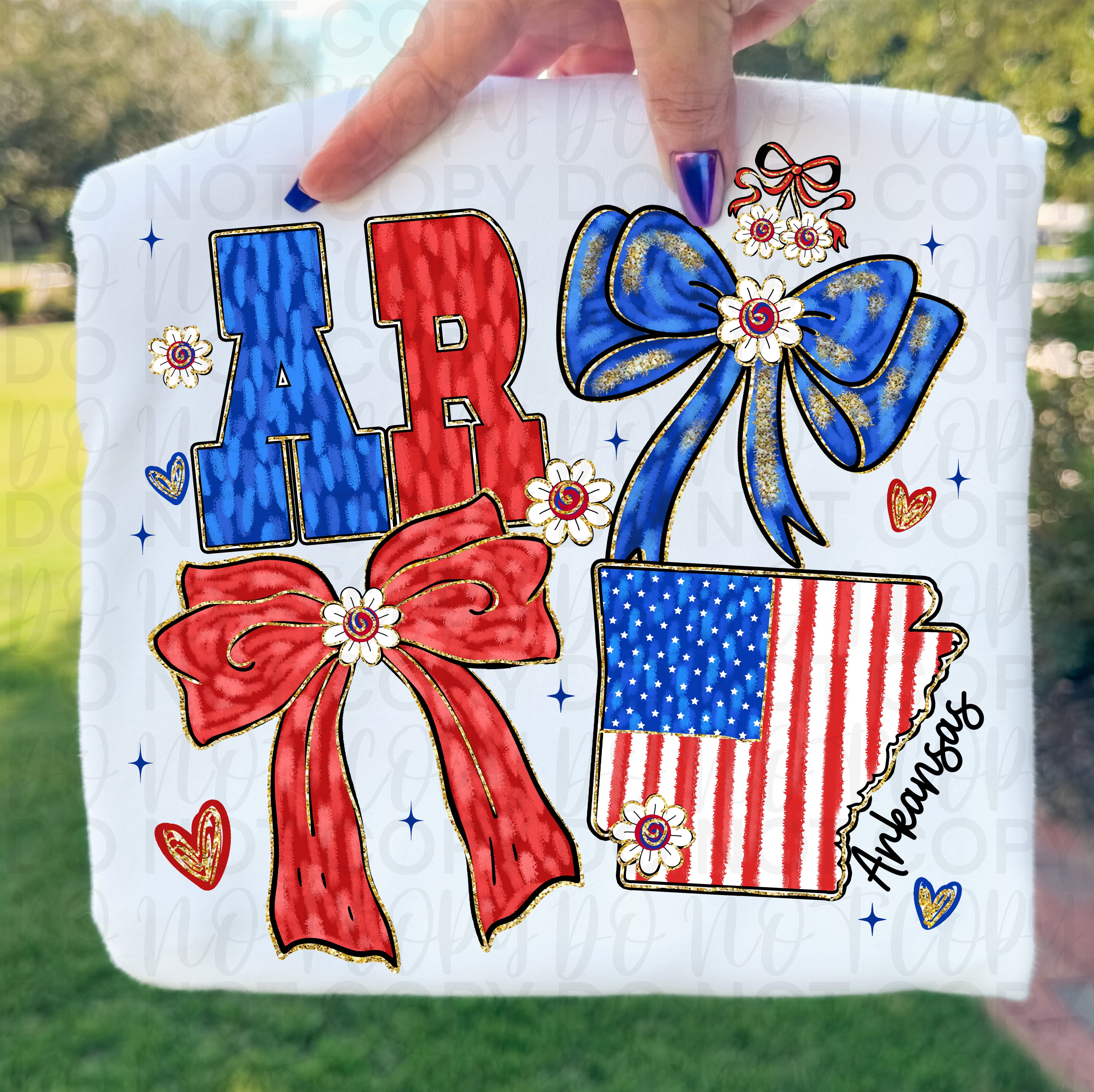 Patriotic Arkansas PNG