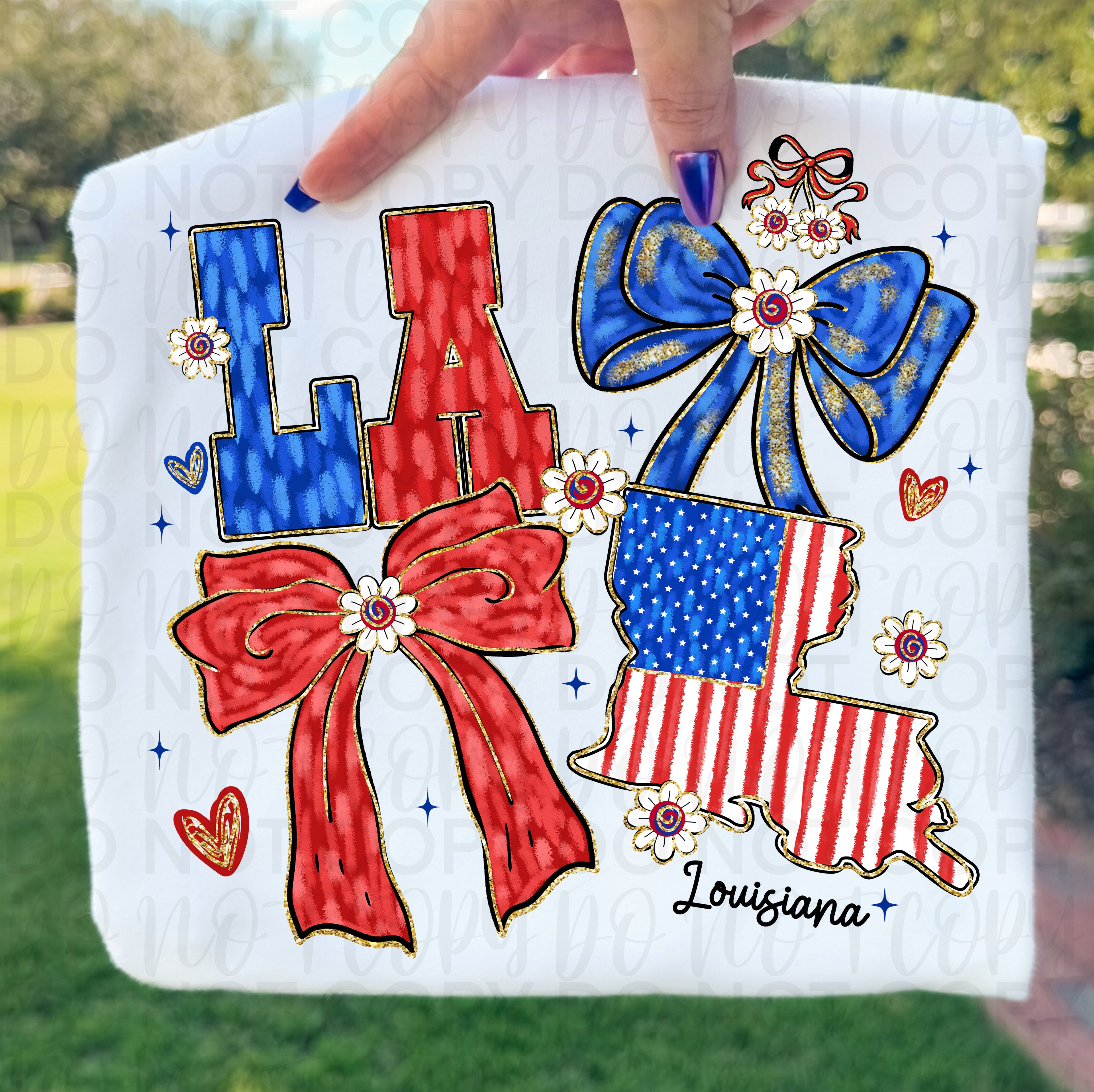 Patriotic Louisiana PNG