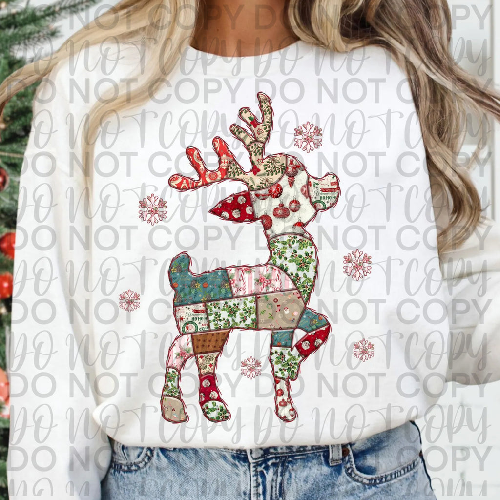 Patchwork Reindeer PNG