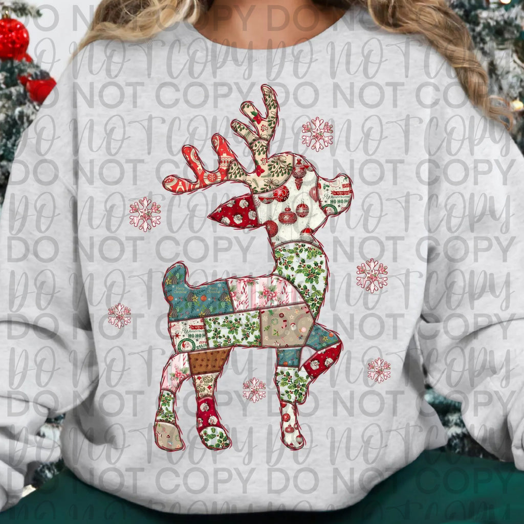 Patchwork Reindeer PNG