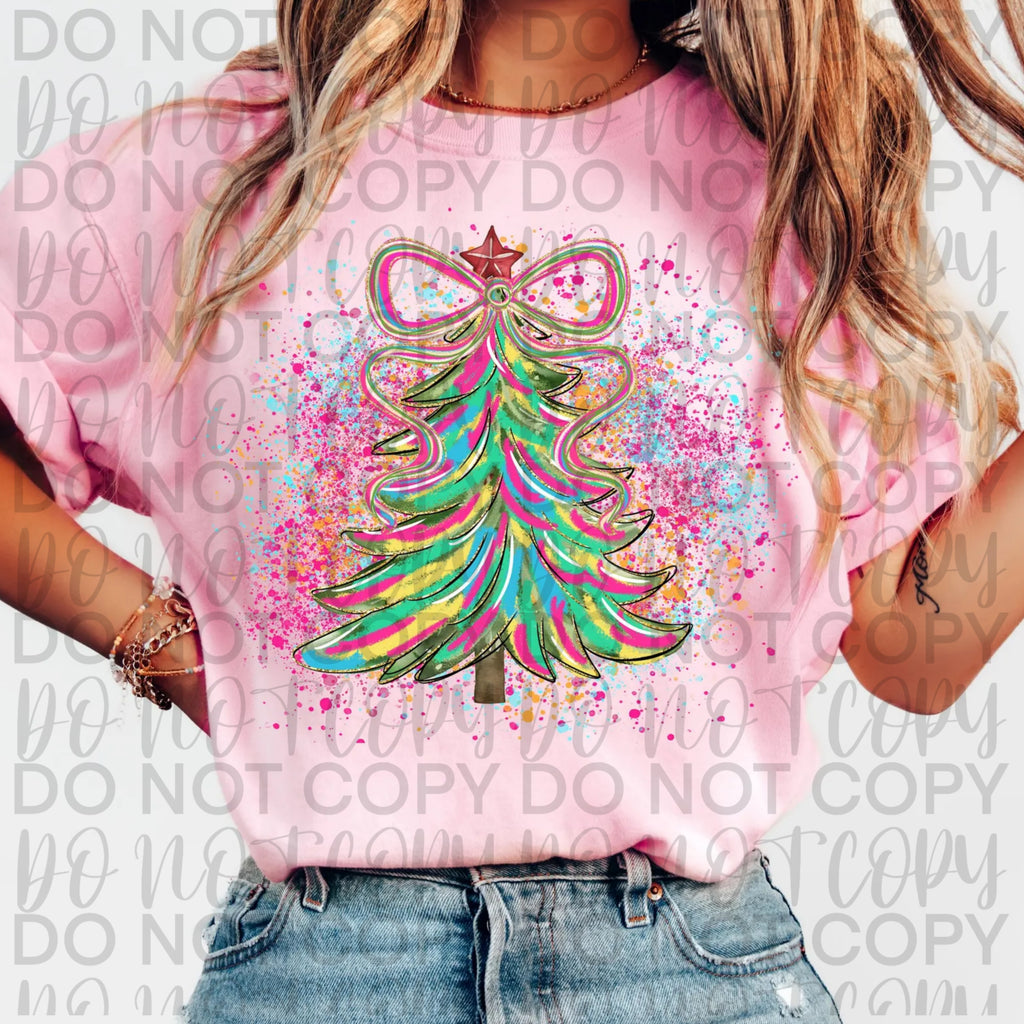 Preppy Christmas Tree PNG