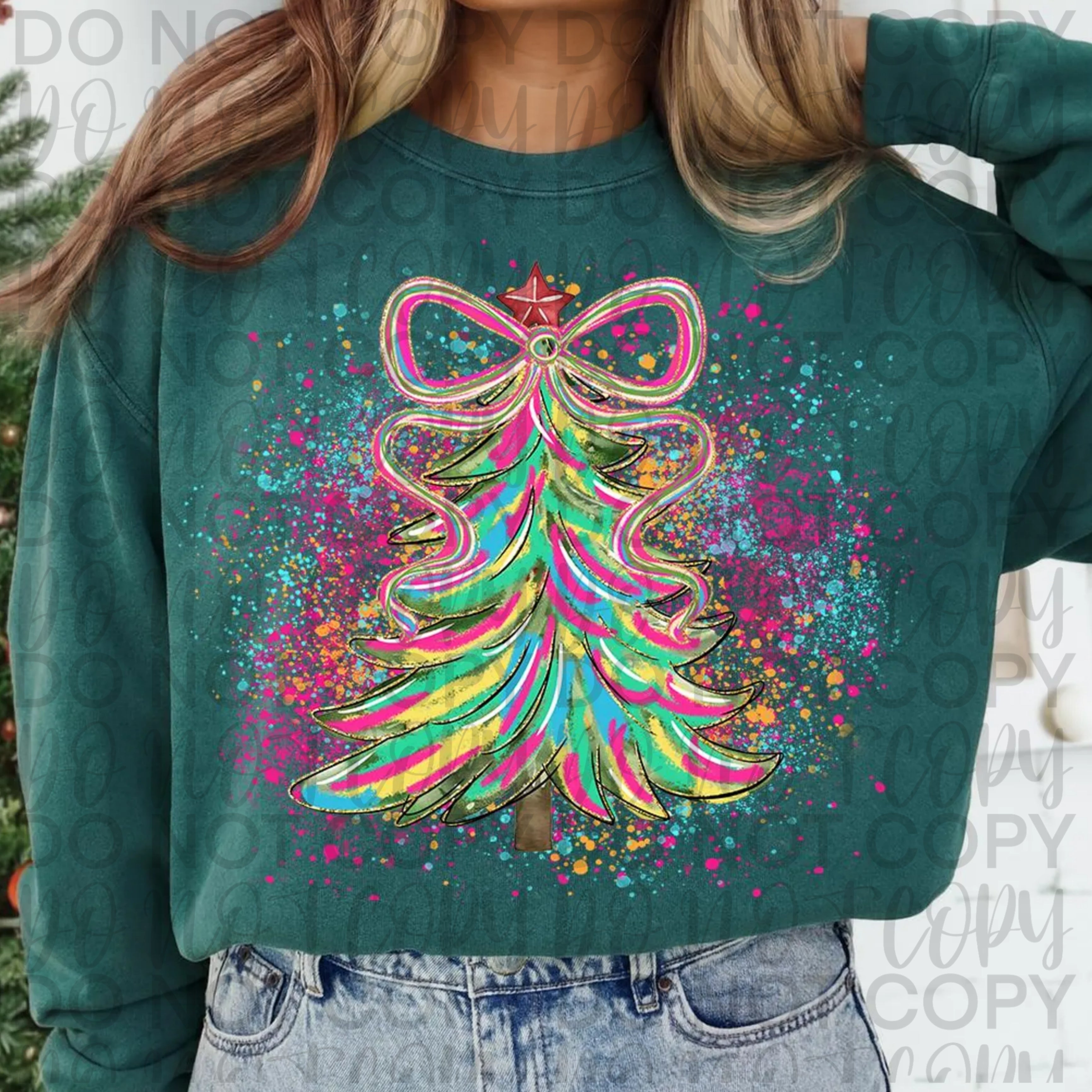 Preppy Christmas Tree PNG