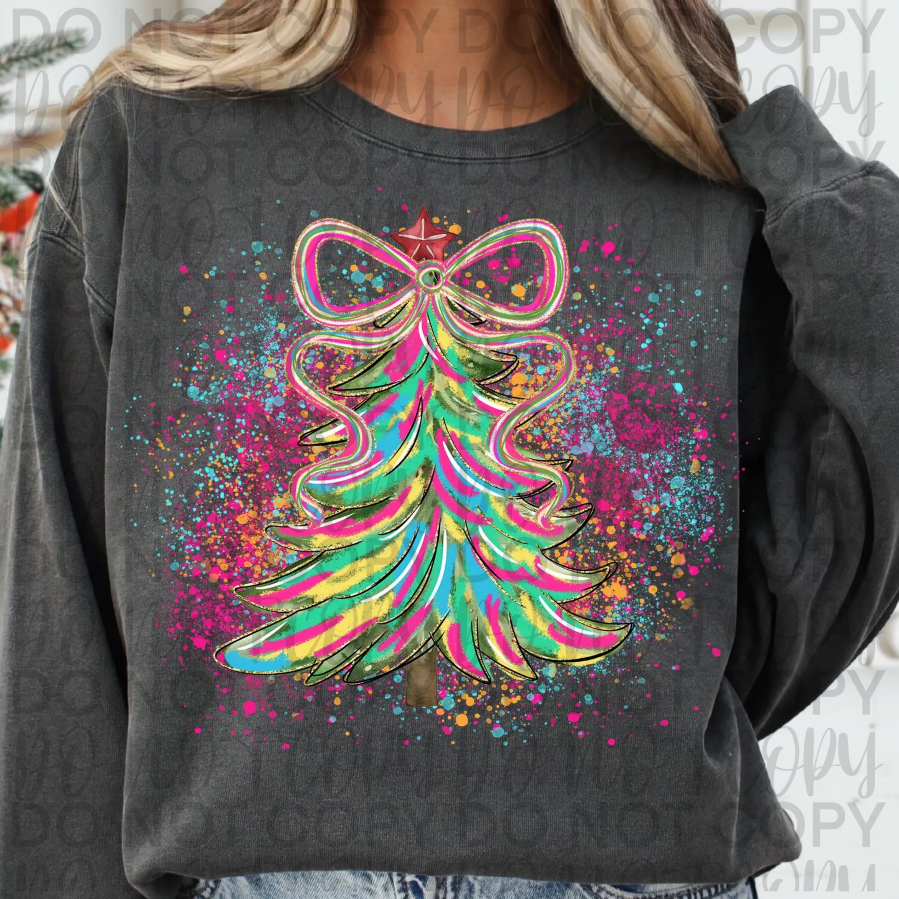 Preppy Christmas Tree PNG