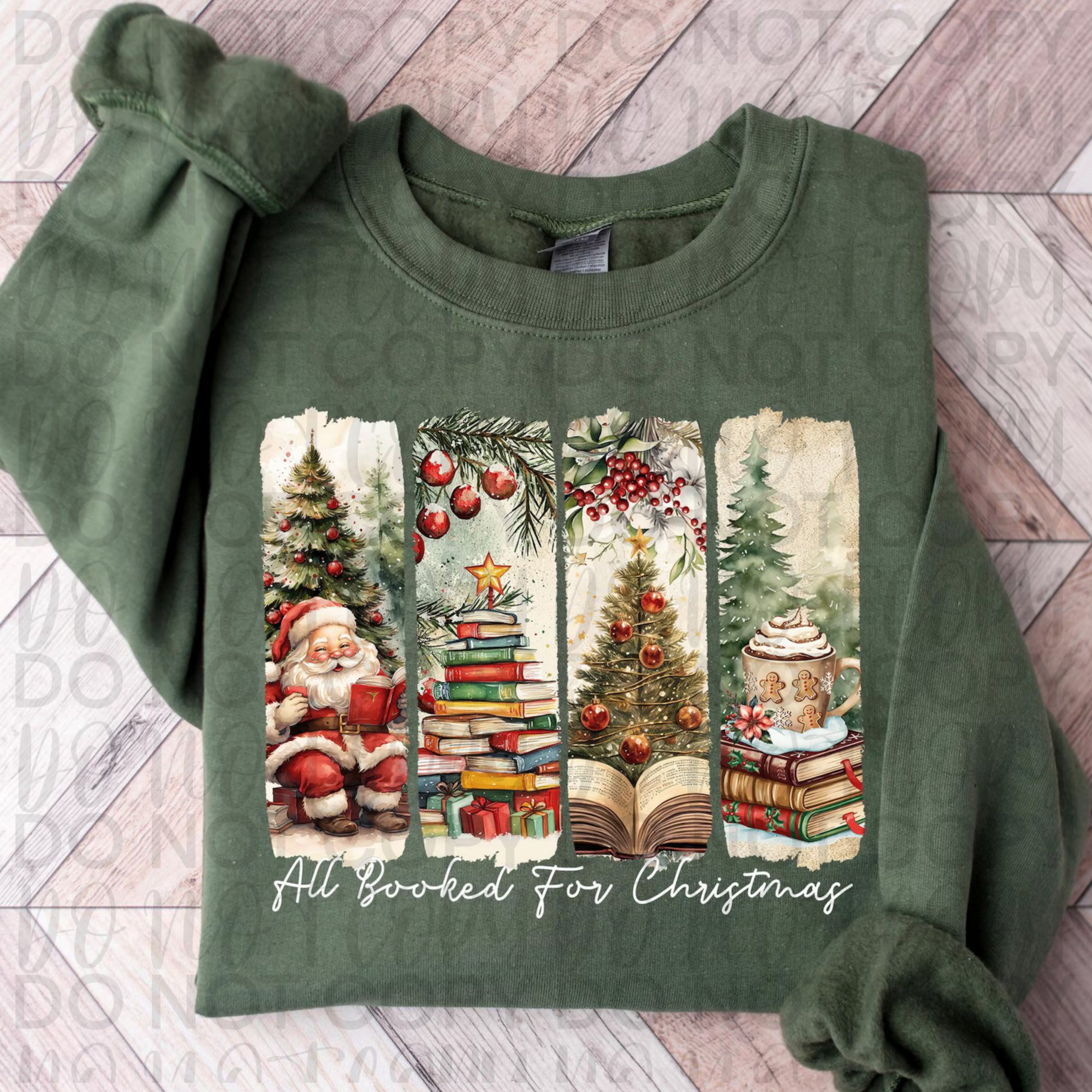 All Booked For Christmas Brushstrokes PNG