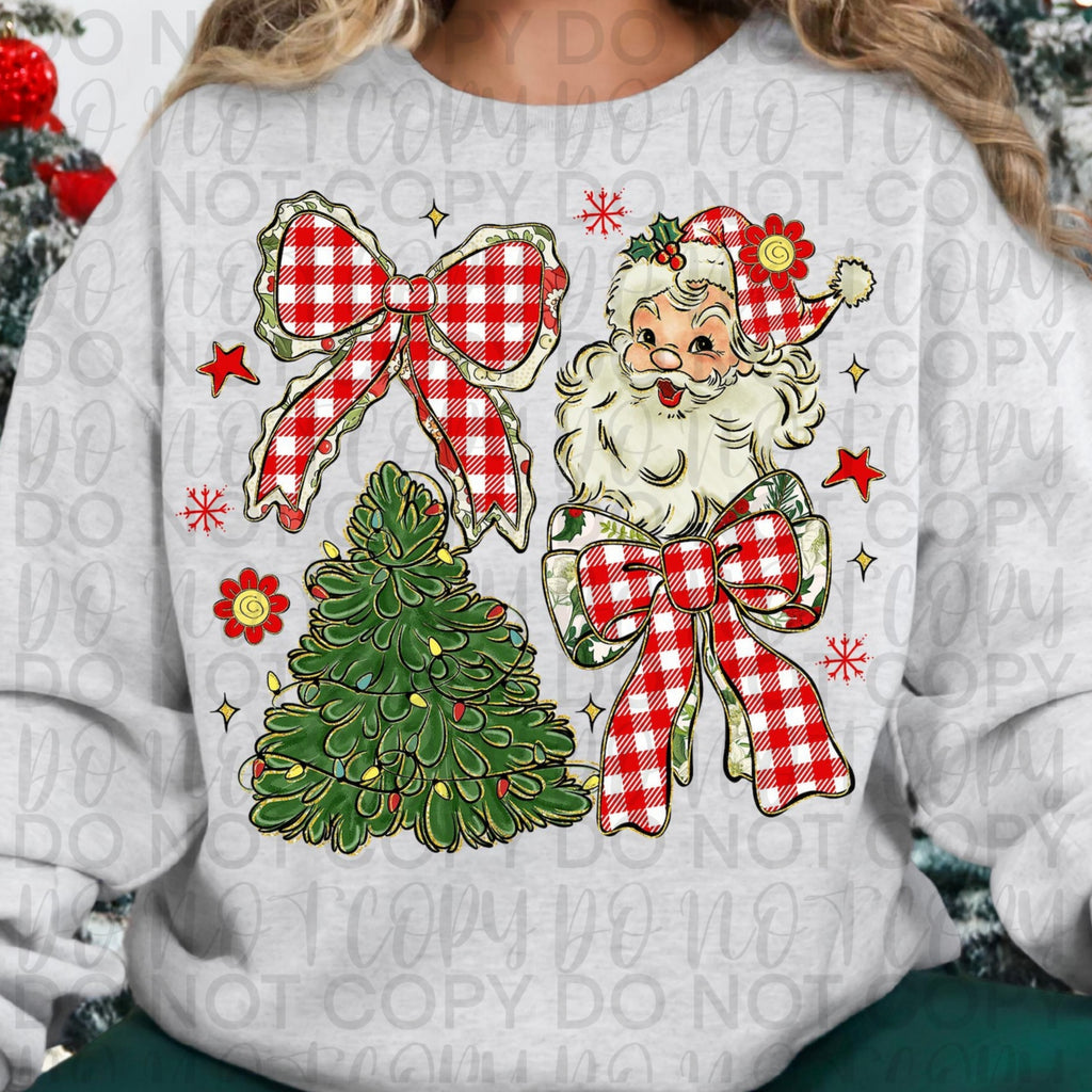 Classic Christmas Coquette PNG