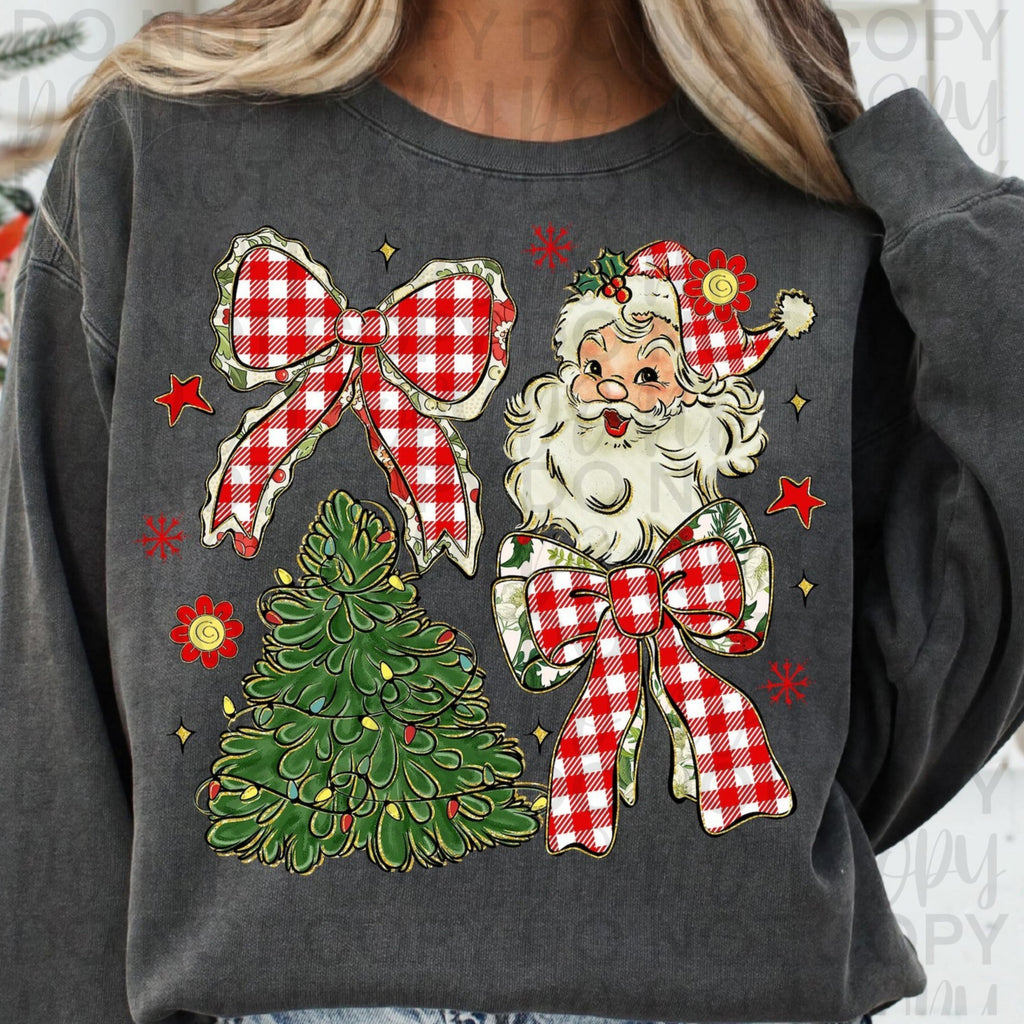 Classic Christmas Coquette PNG