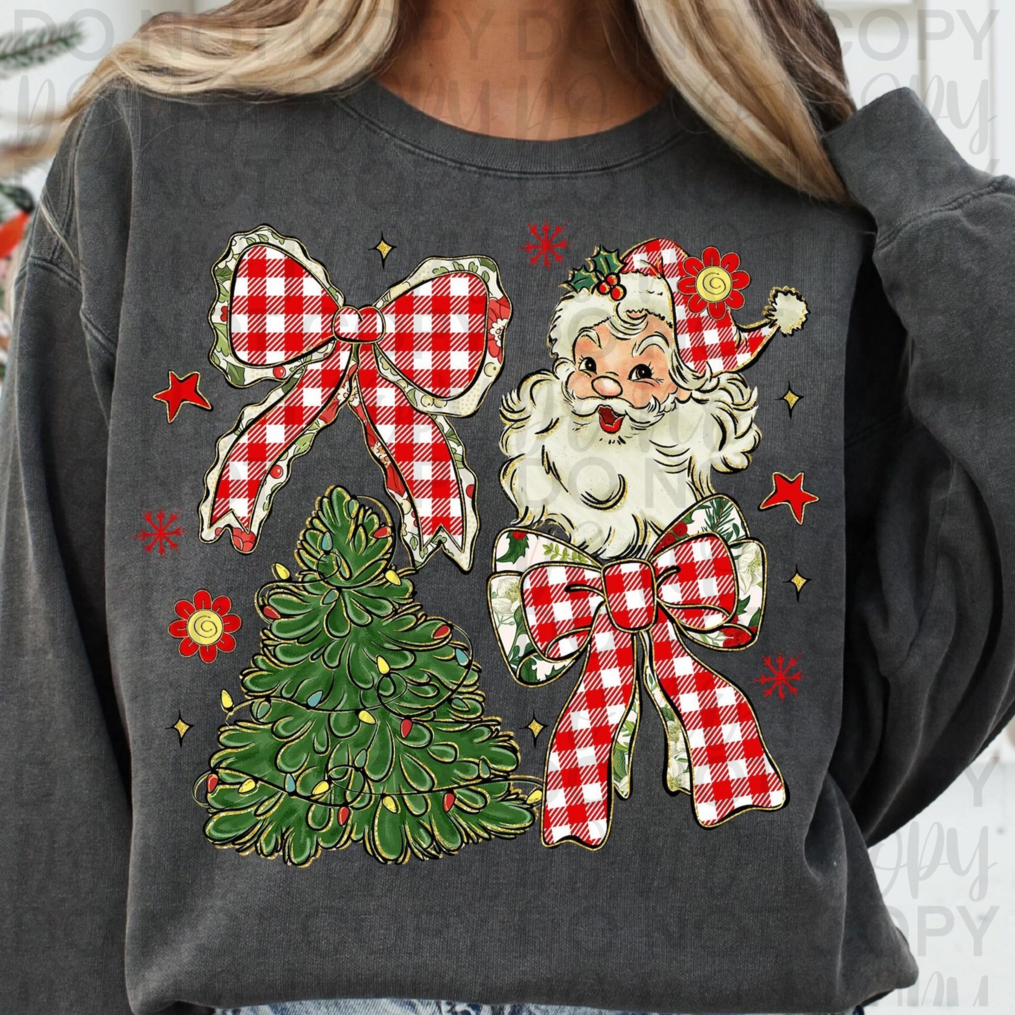 Classic Christmas Coquette PNG