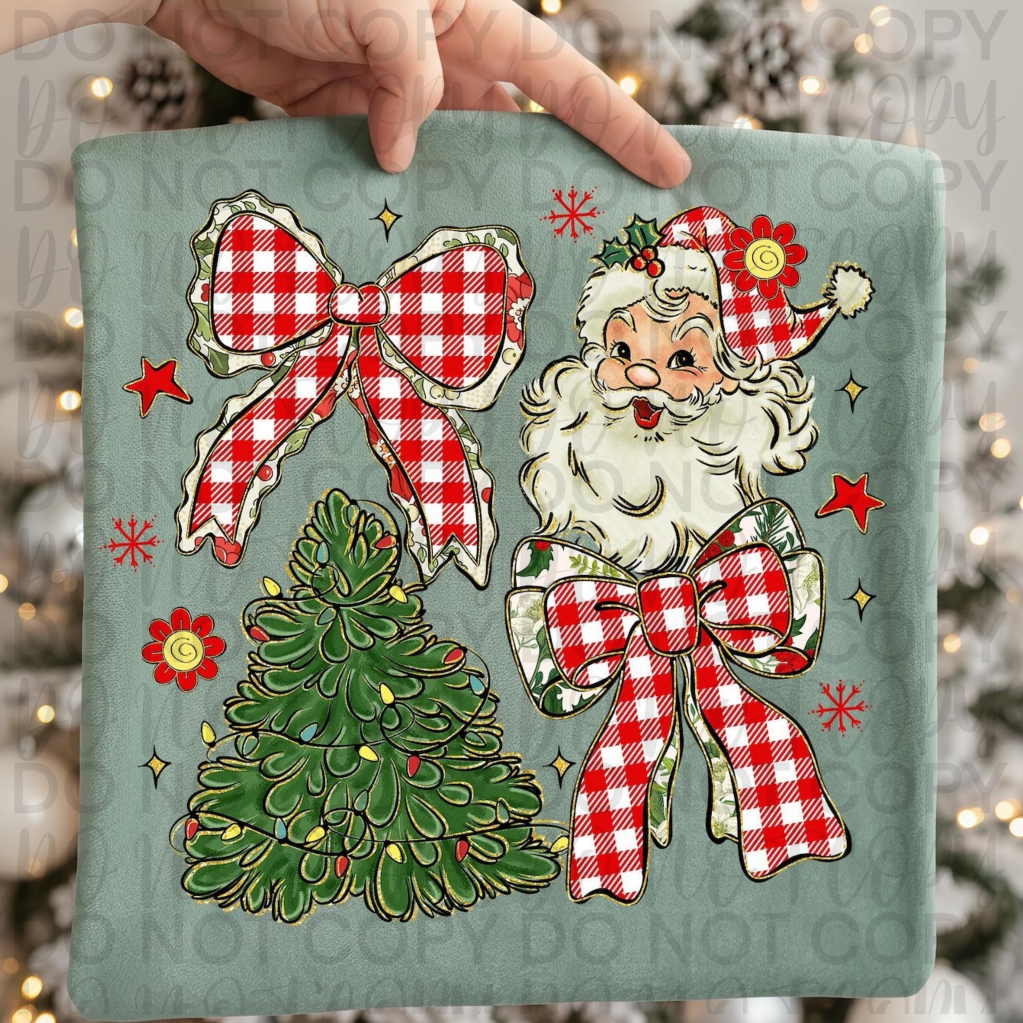 Classic Christmas Coquette PNG